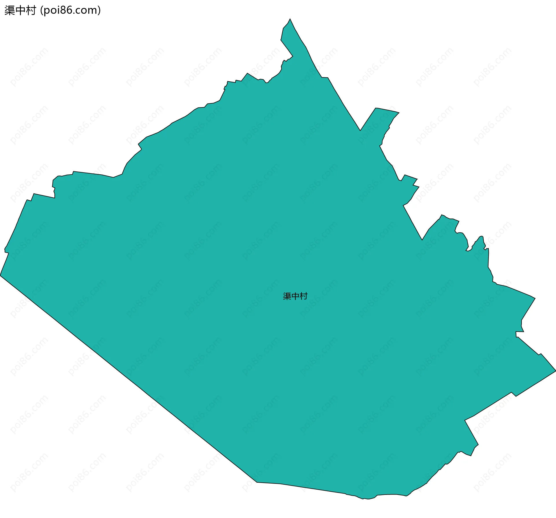 渠中村边界地图