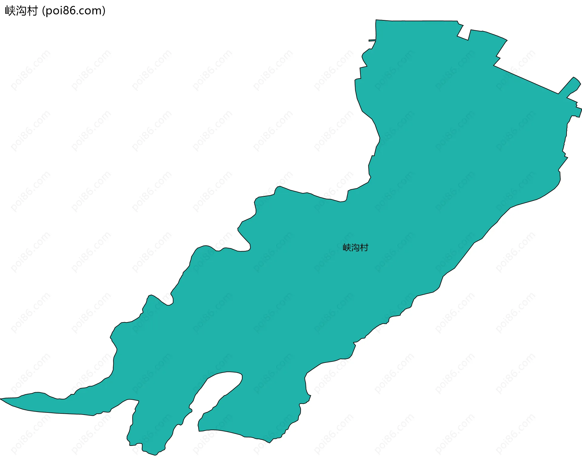 峡沟村边界地图