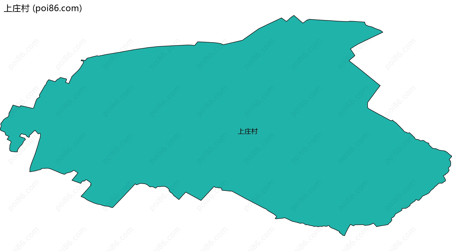 上庄村边界地图
