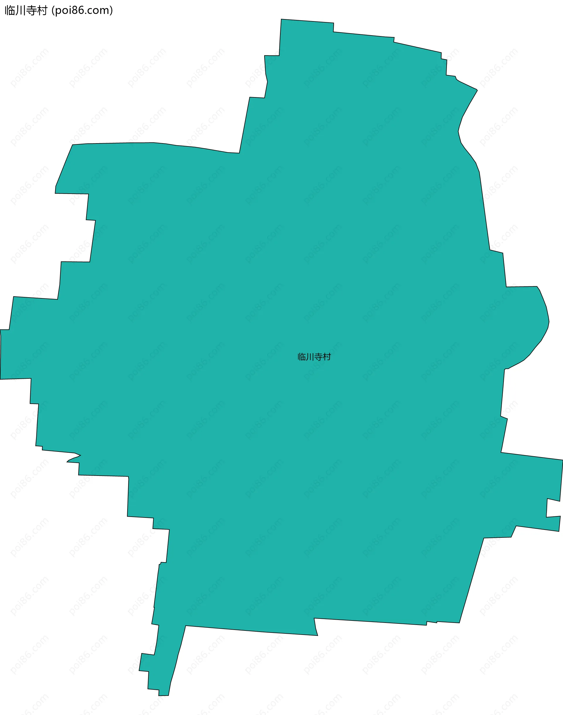 临川寺村边界地图