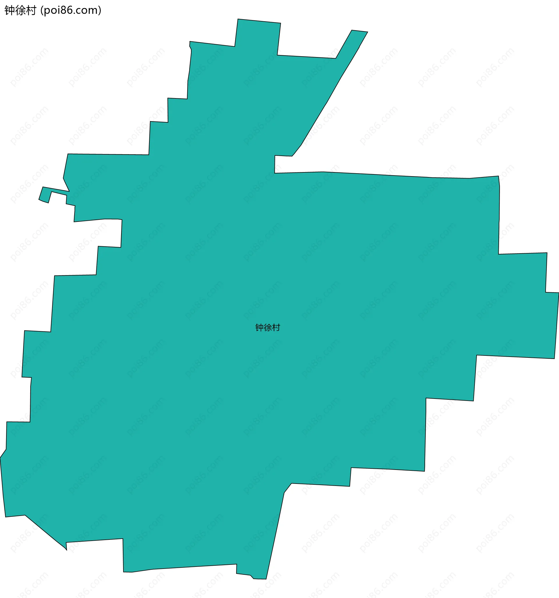 钟徐村边界地图