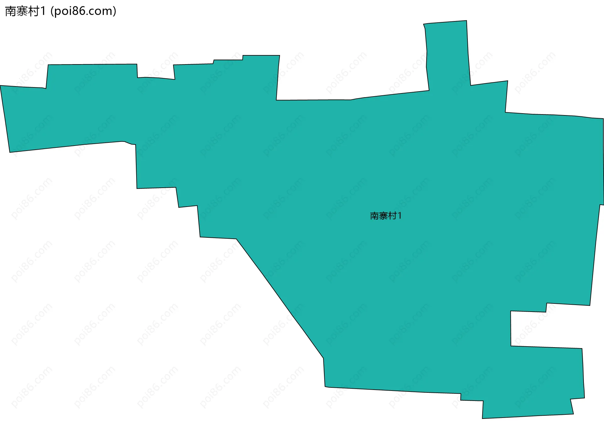 南寨村1边界地图