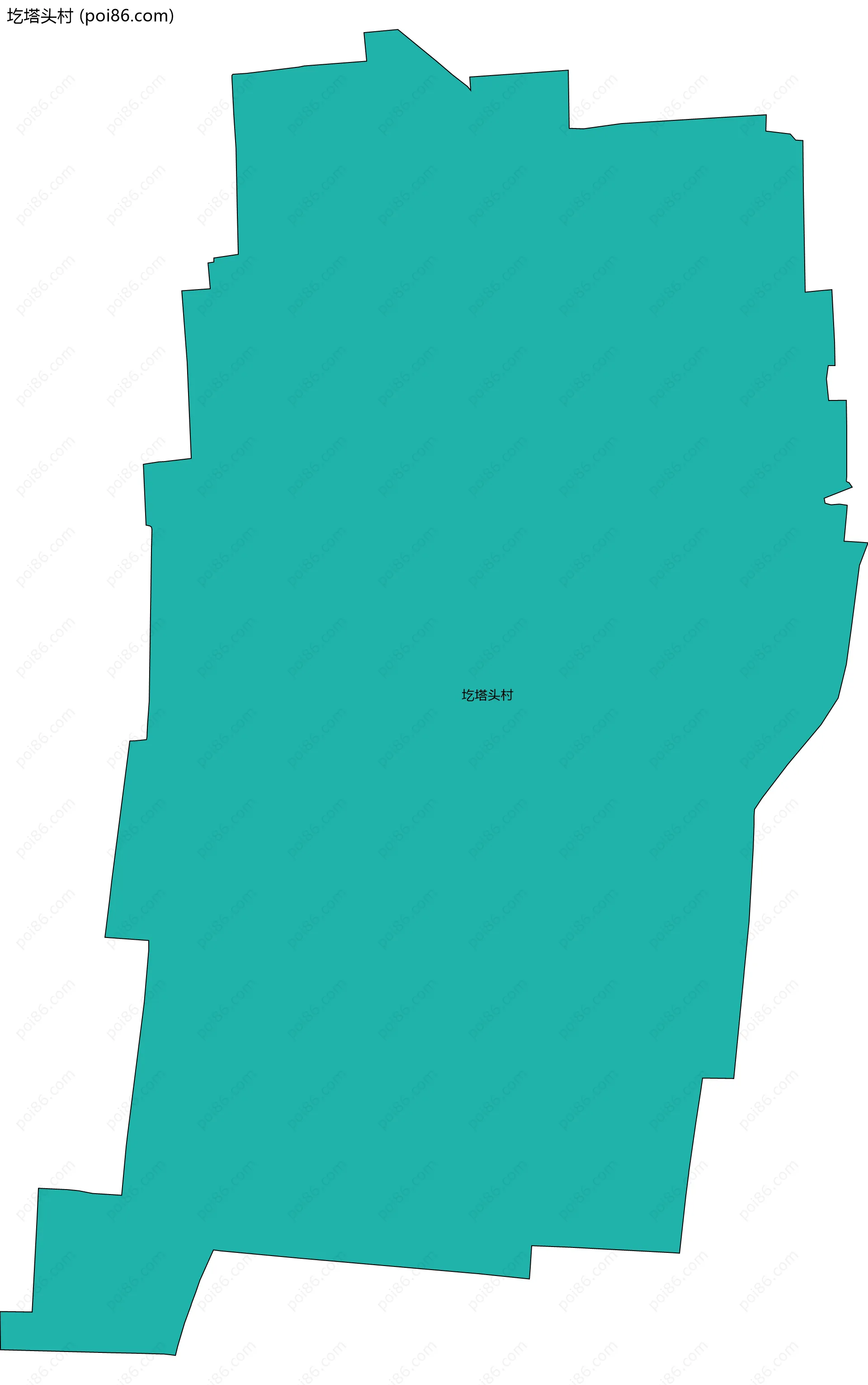 圪塔头村边界地图