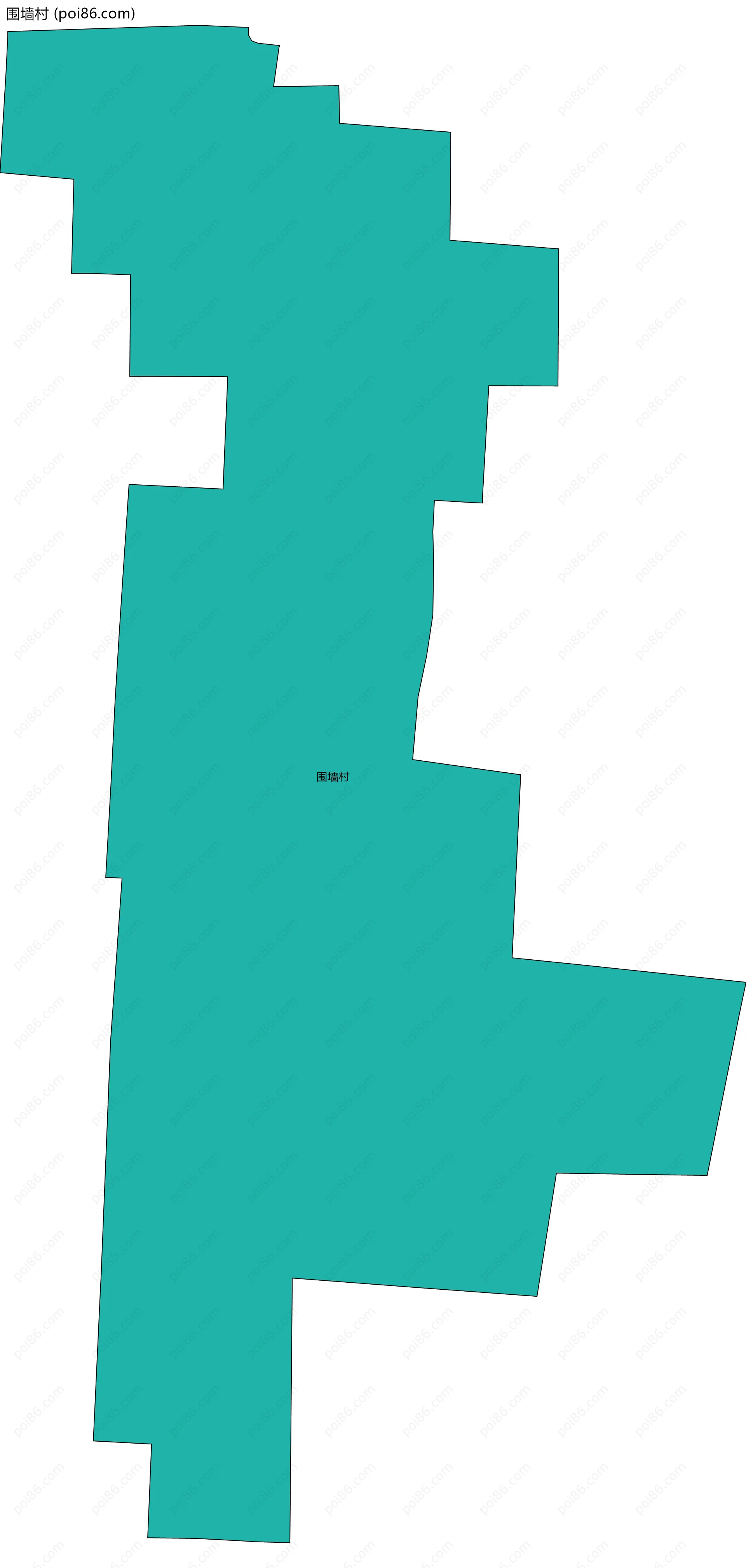 围墙村边界地图