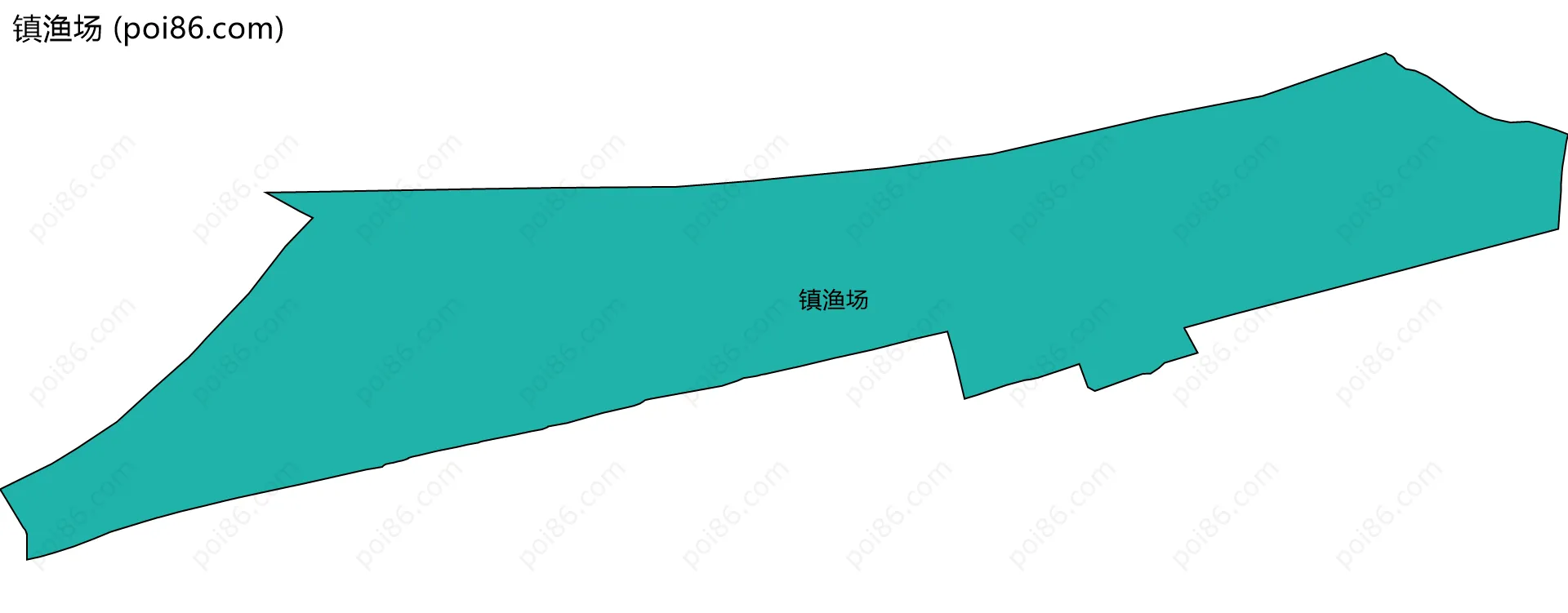 镇渔场边界地图