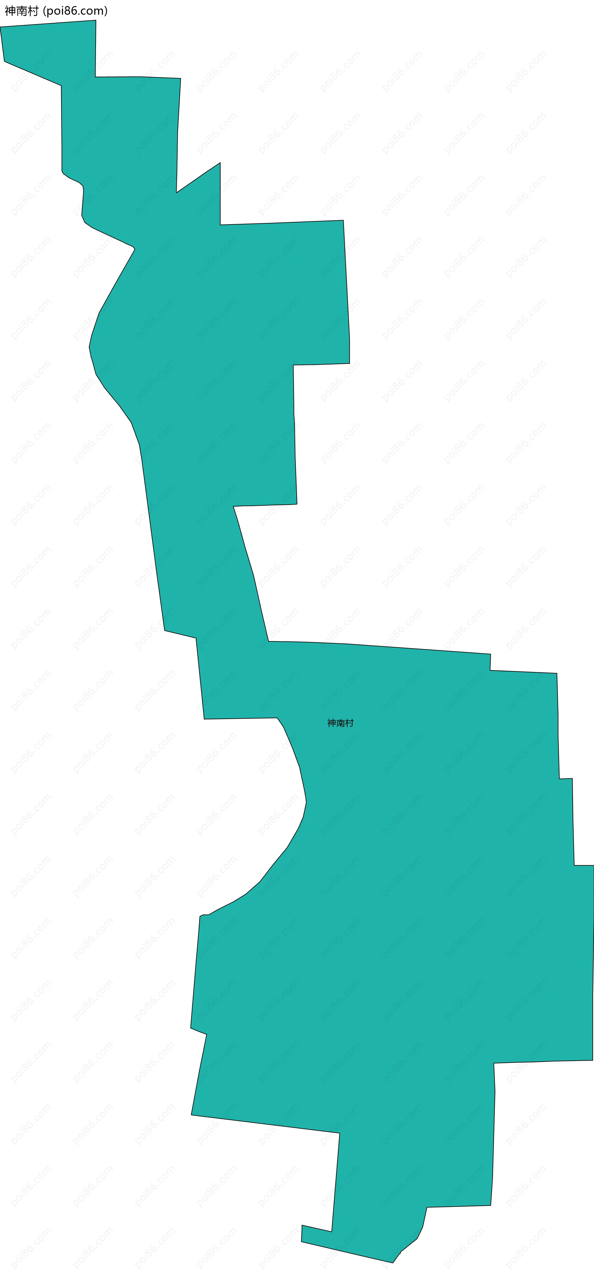 神南村边界地图