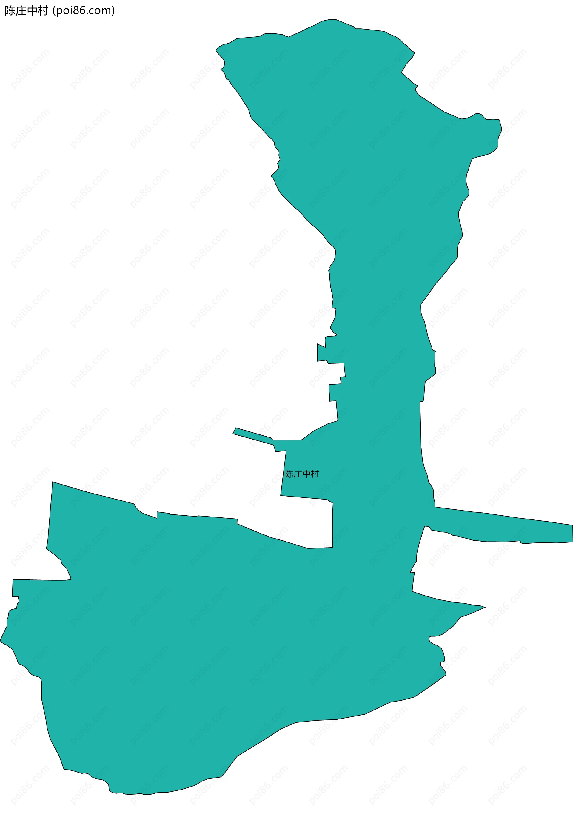 陈庄中村边界地图