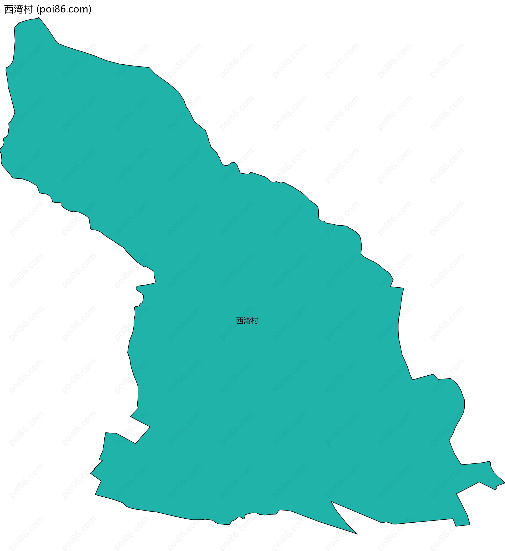 西湾村边界地图