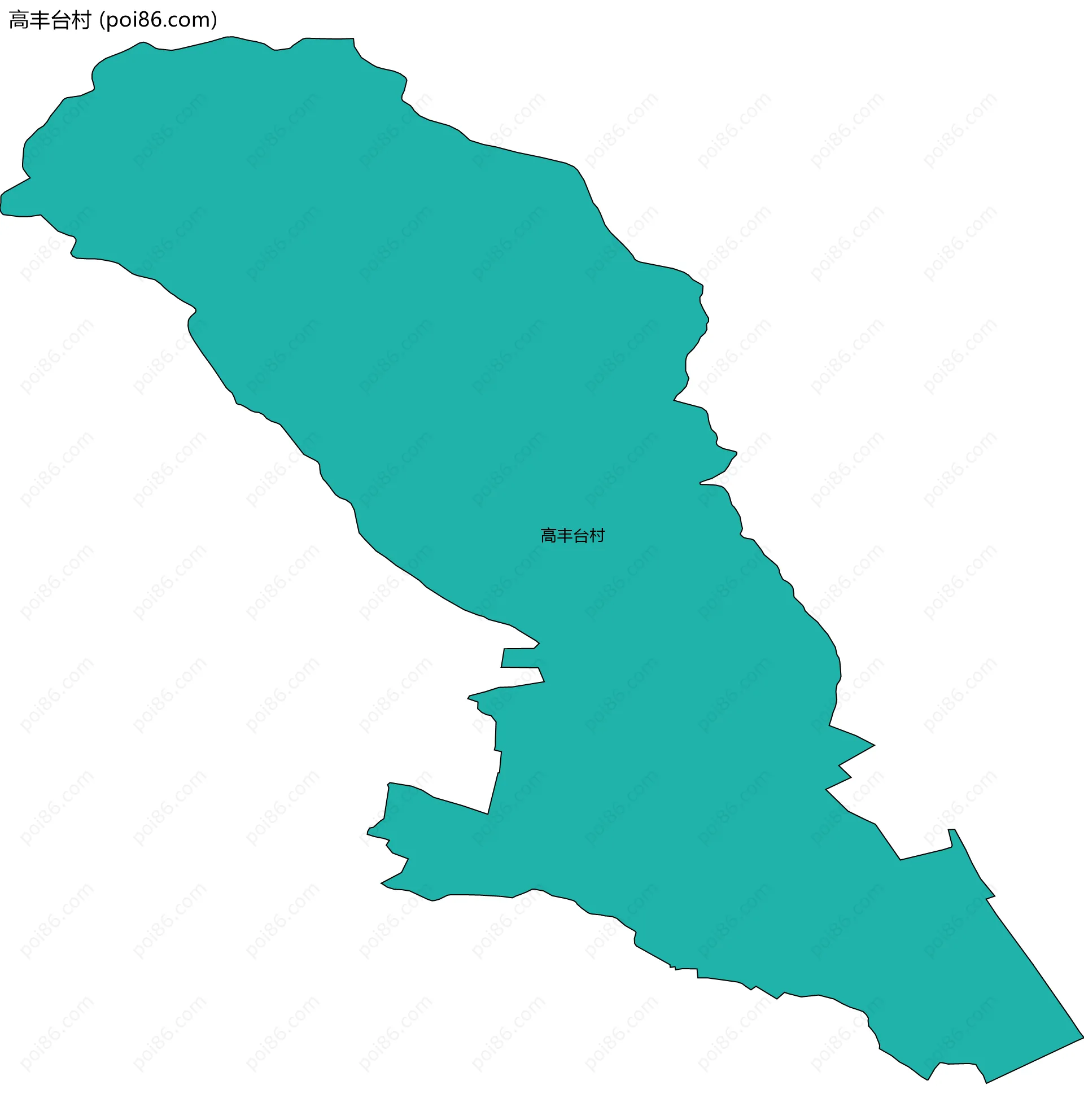 高丰台村边界地图