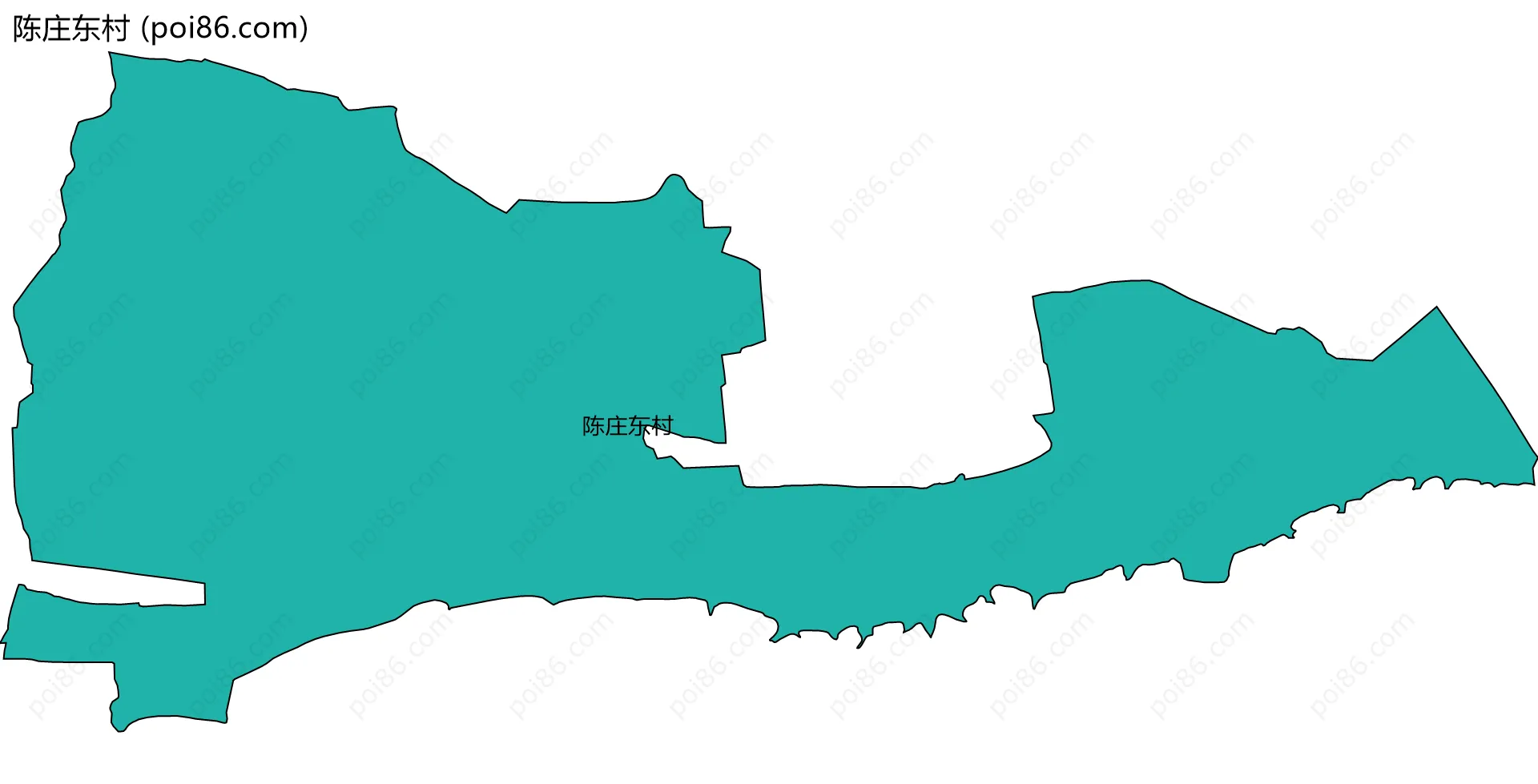 陈庄东村边界地图
