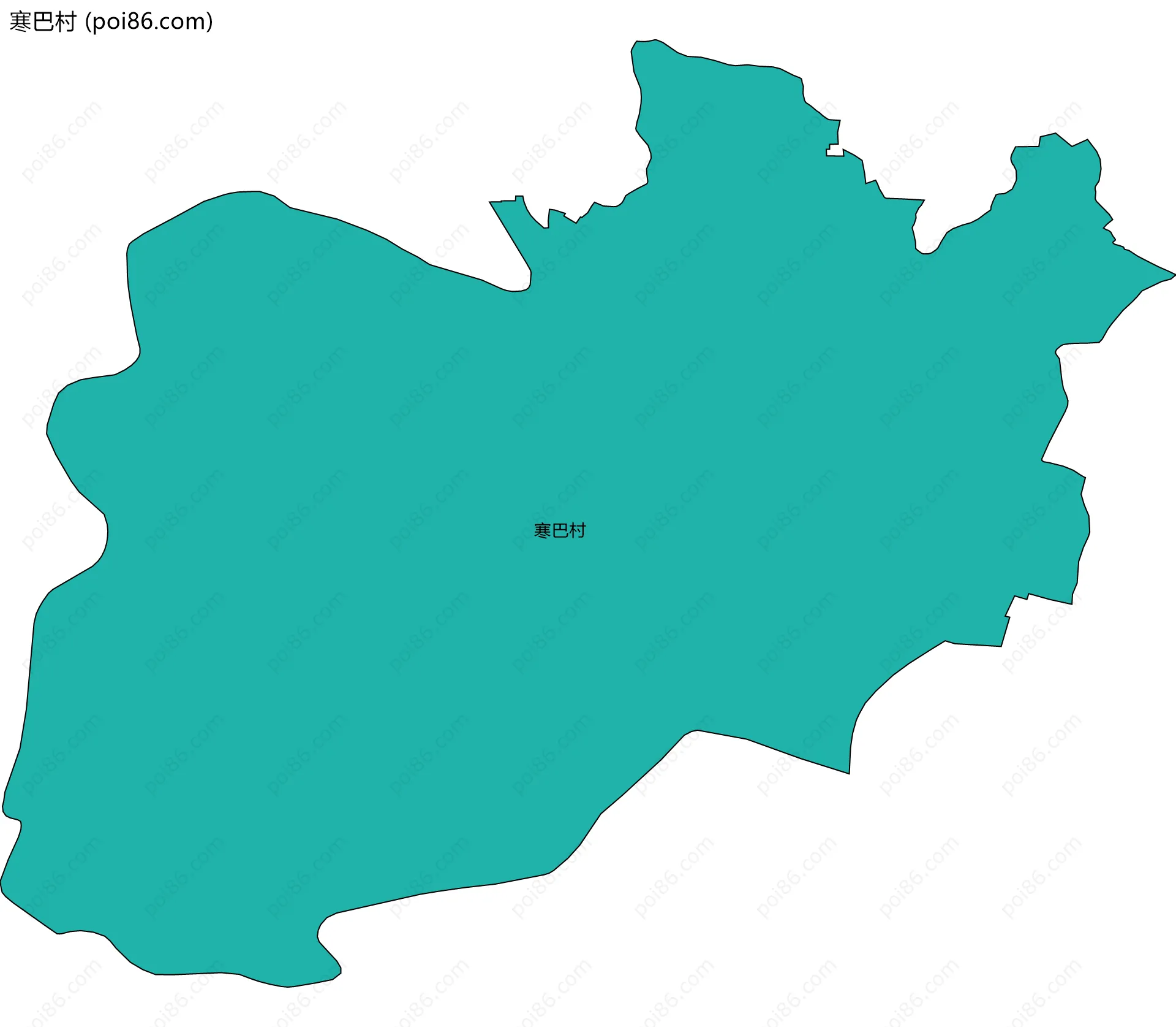 寒巴村边界地图