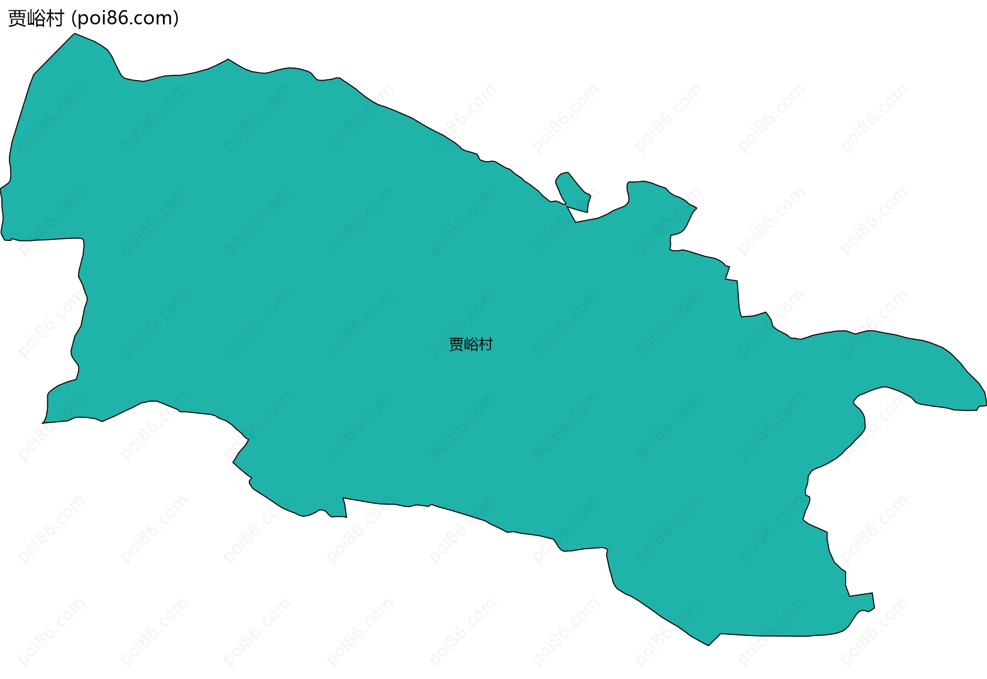 贾峪村边界地图