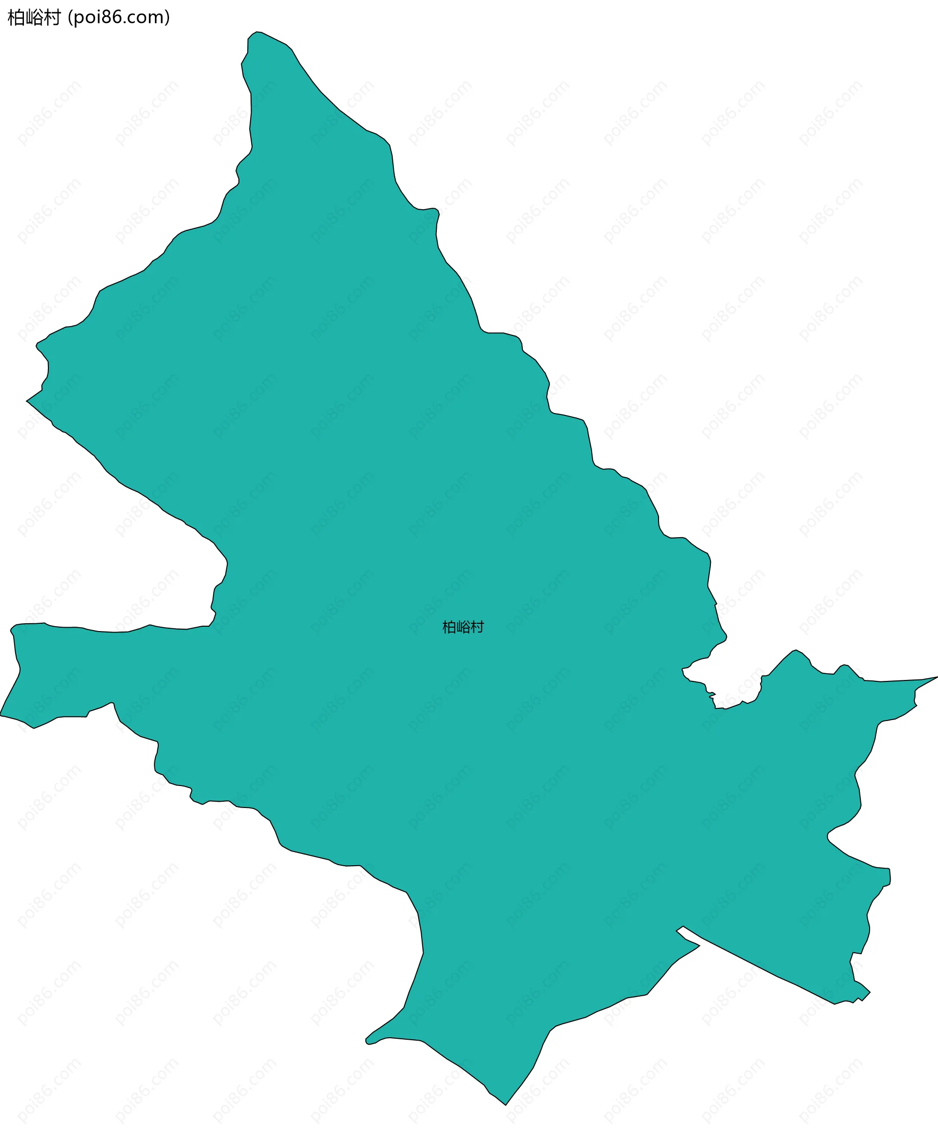 柏峪村边界地图