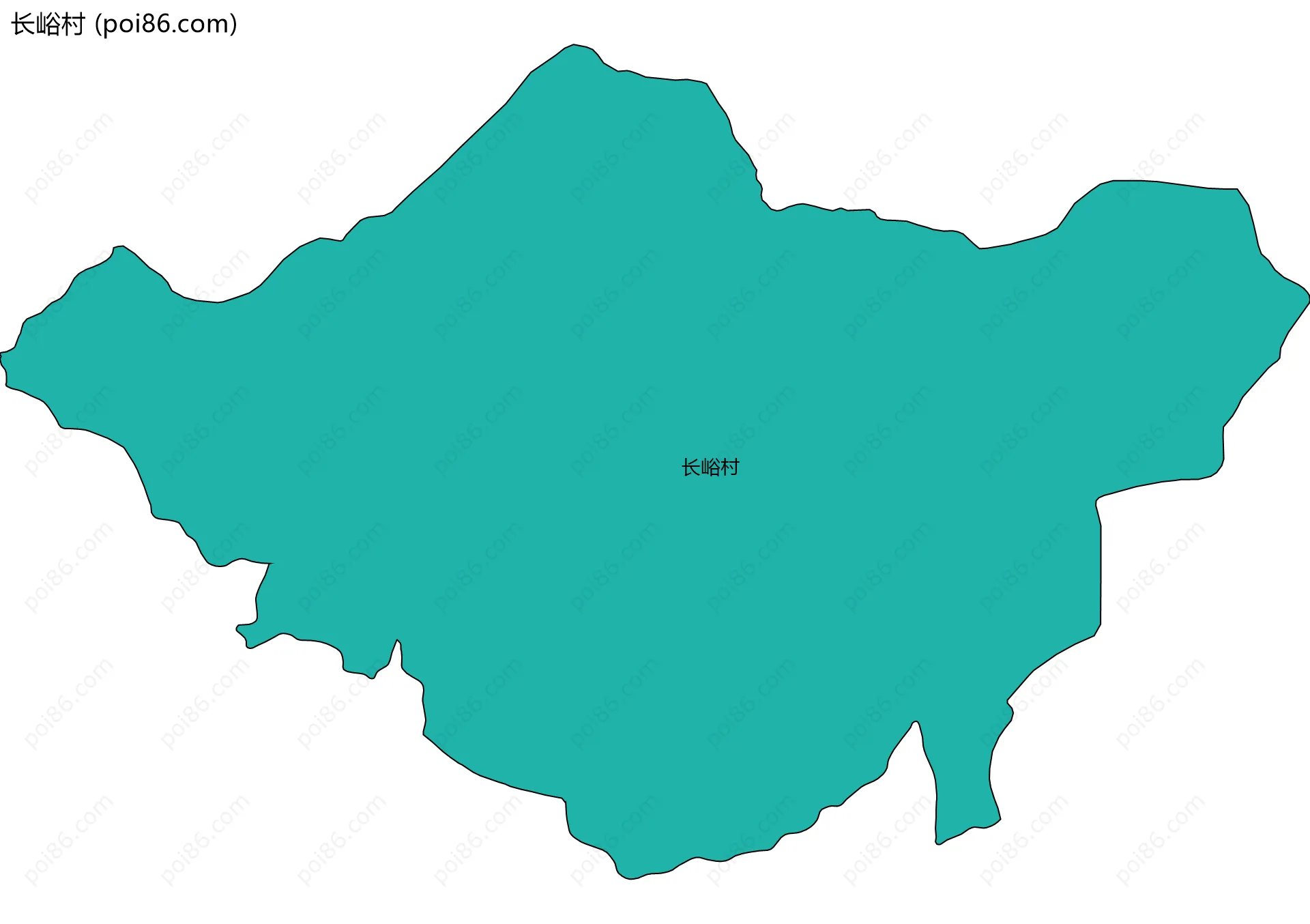 长峪村边界地图