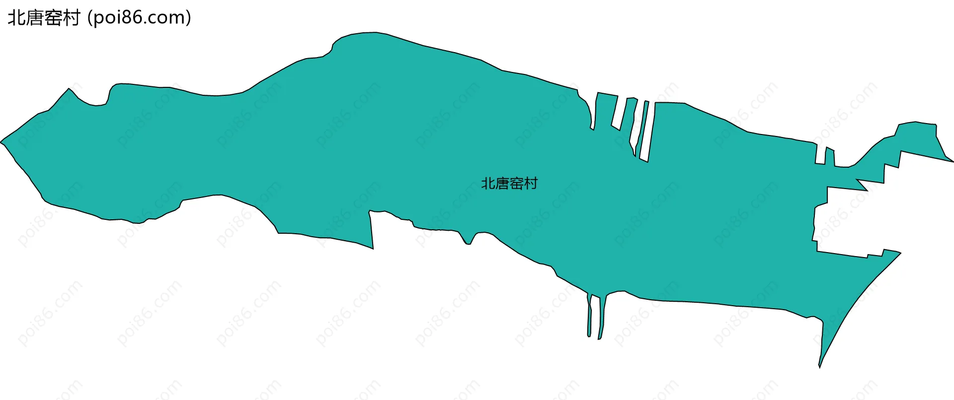 北唐窑村边界地图