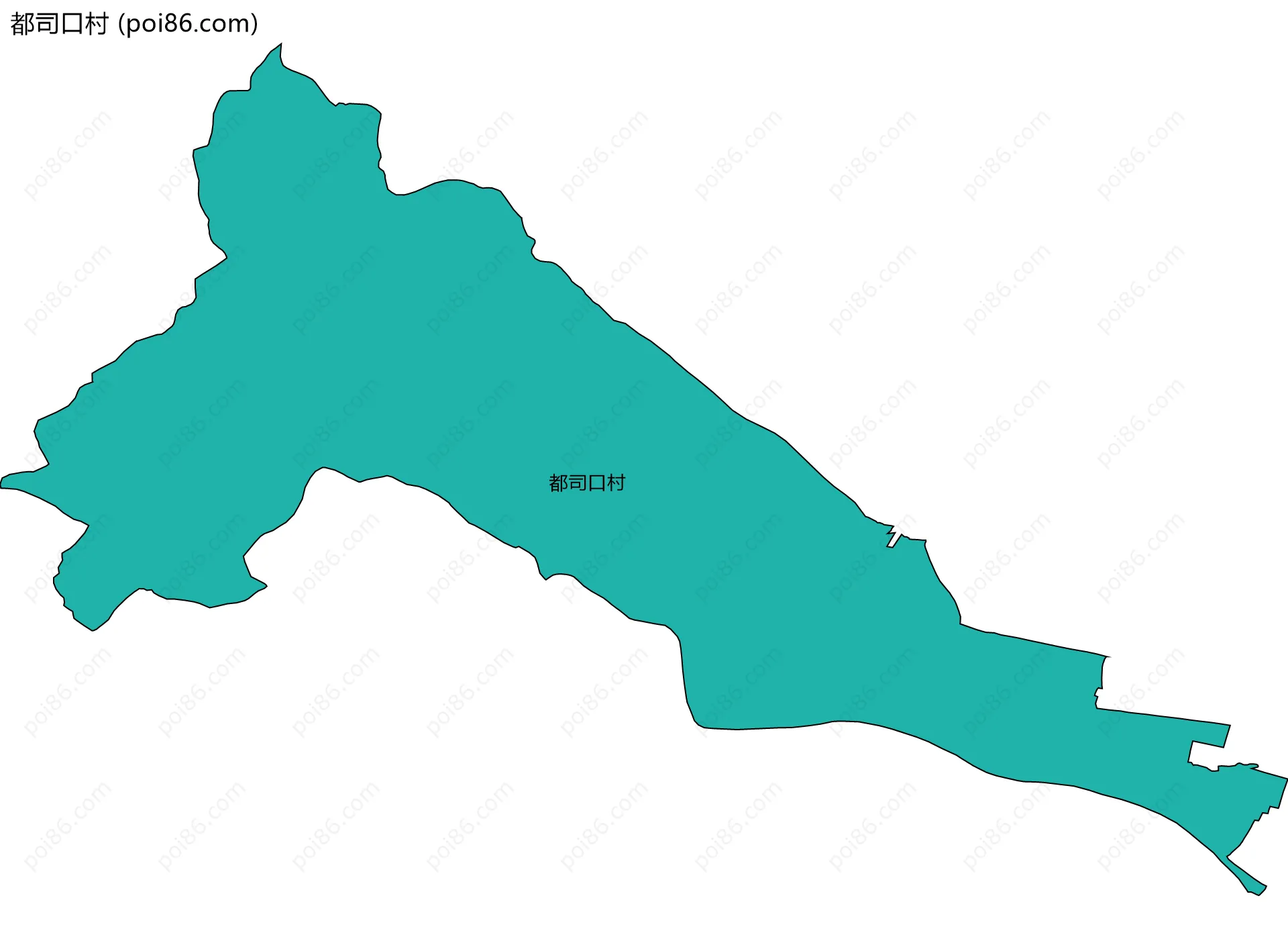 都司口村边界地图