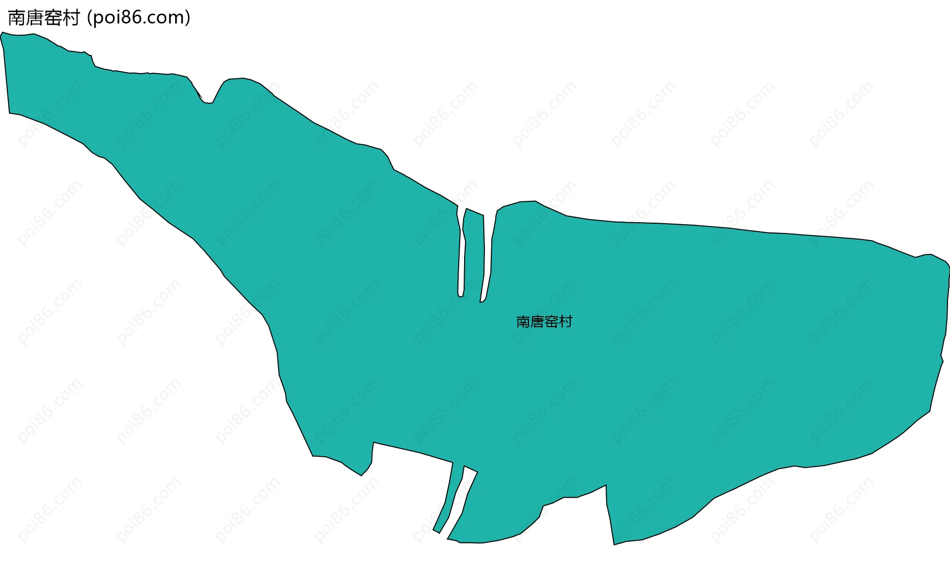 南唐窑村边界地图