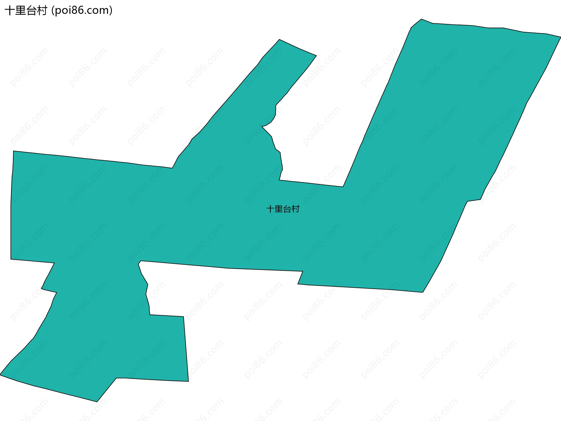 十里台村边界地图