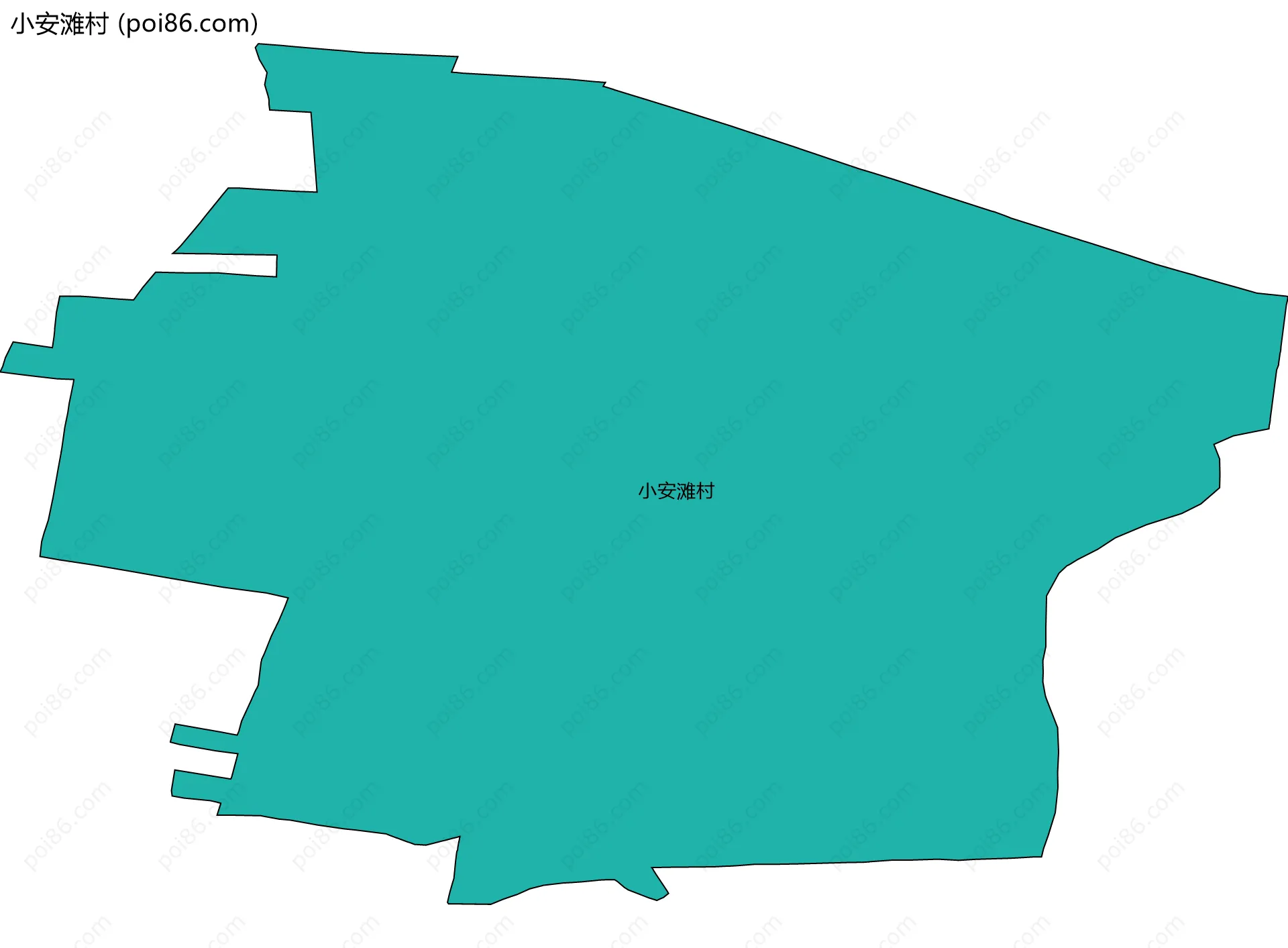 小安滩村边界地图