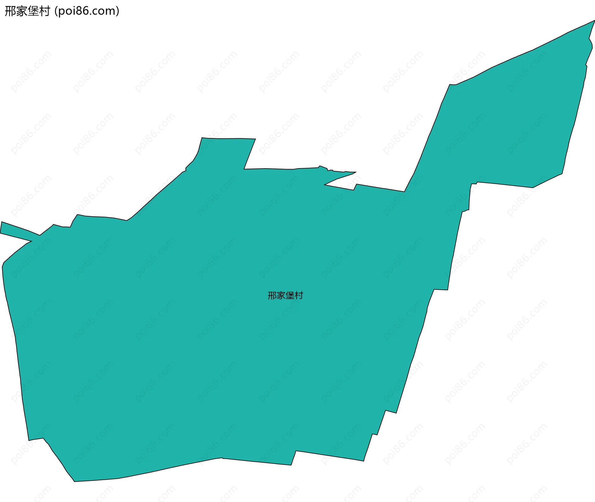 邢家堡村边界地图