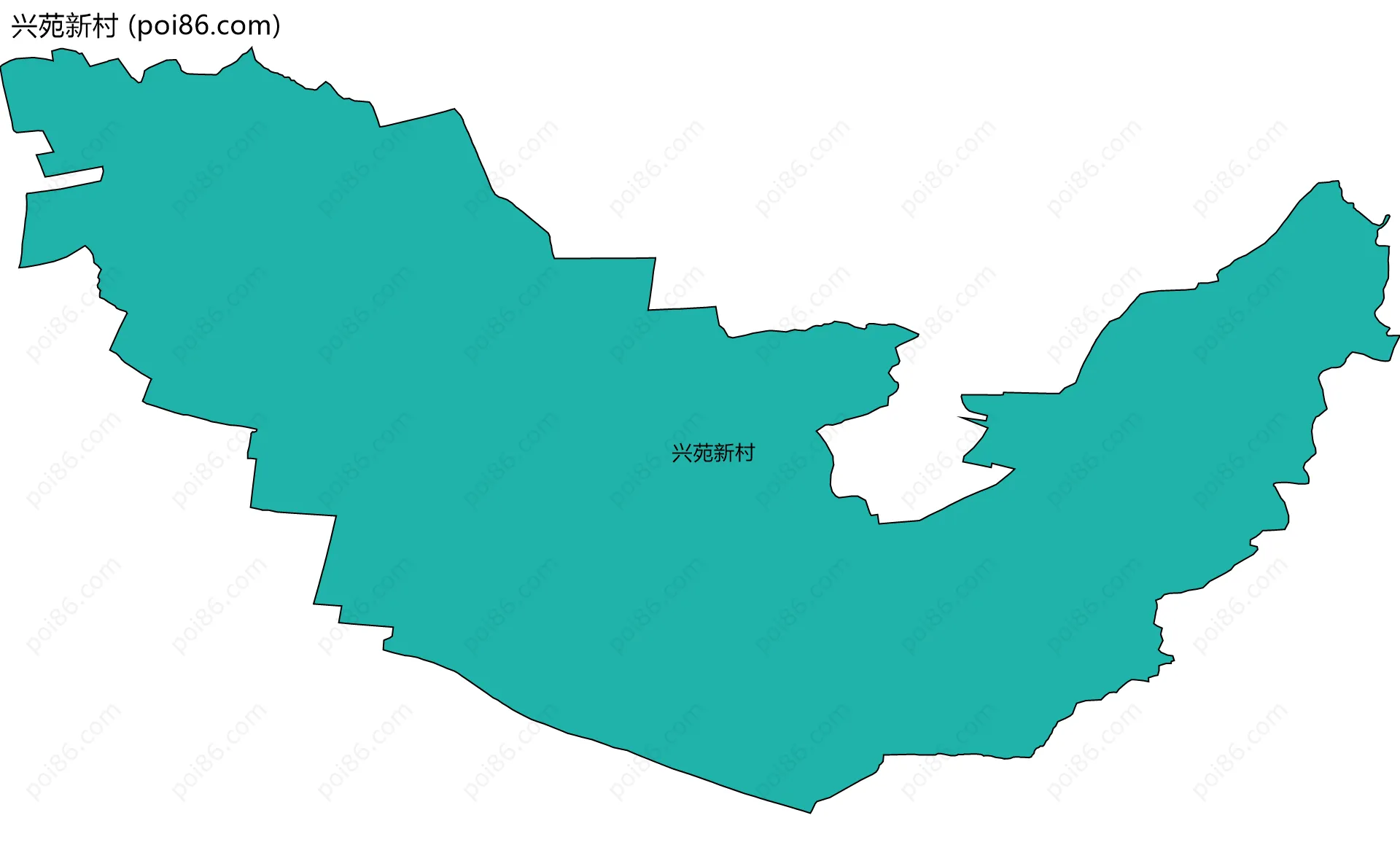 兴苑新村边界地图