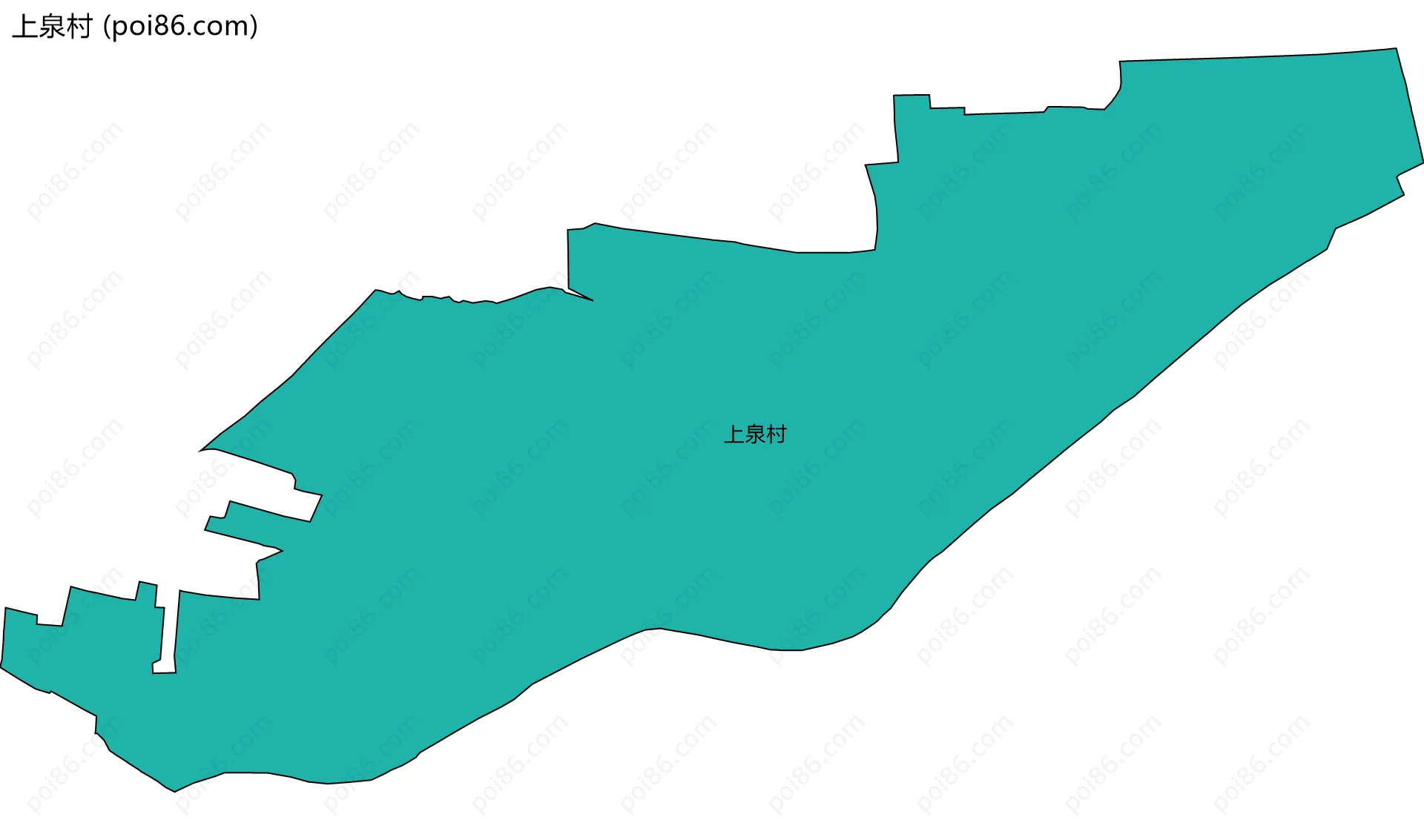 上泉村边界地图