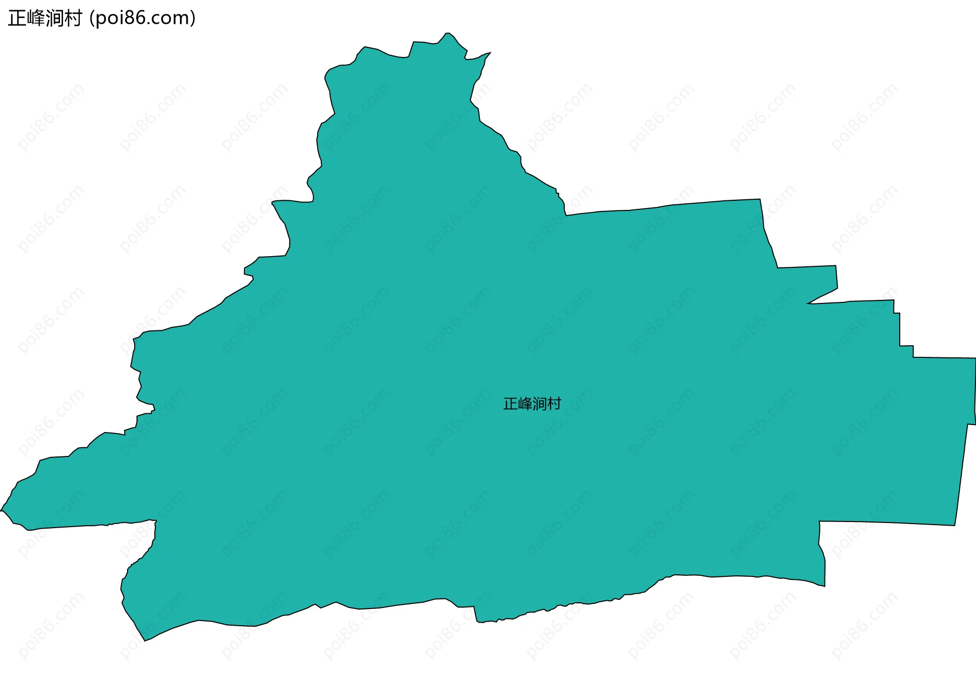 正峰涧村边界地图