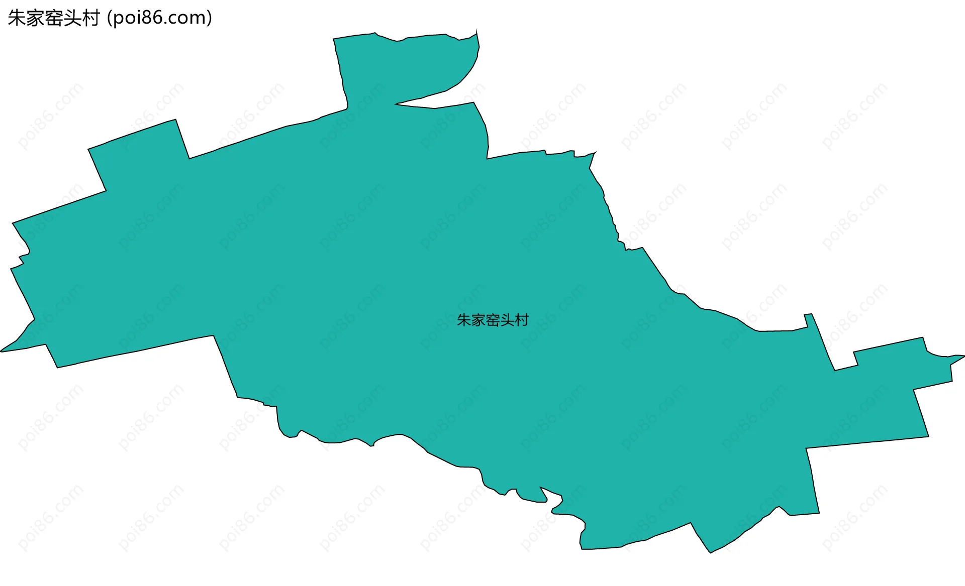 朱家窑头村边界地图