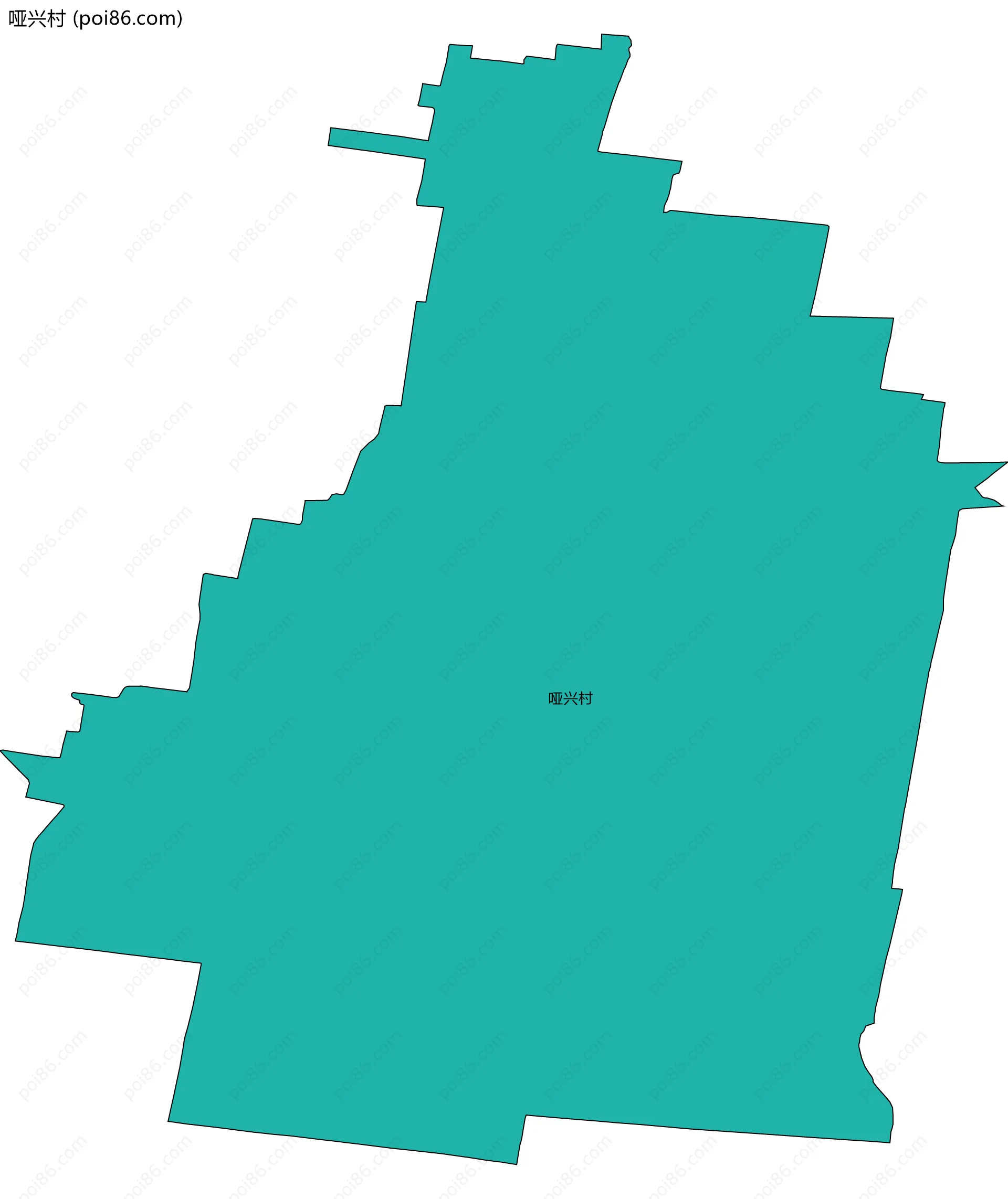 哑兴村边界地图