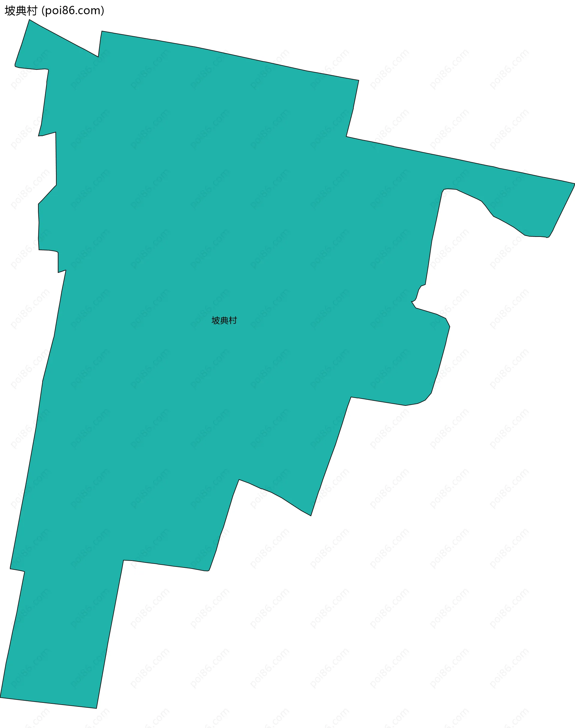 坡典村边界地图