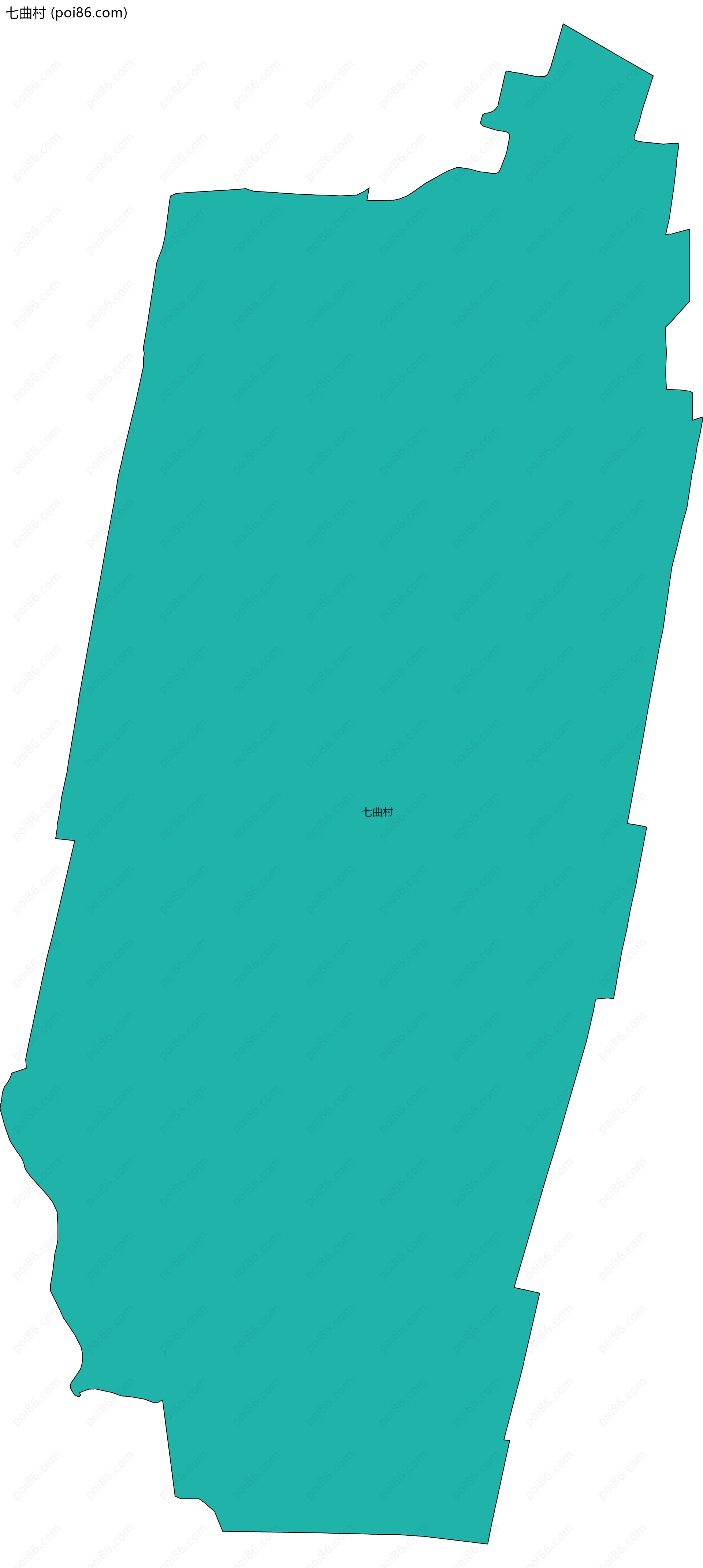 七曲村边界地图
