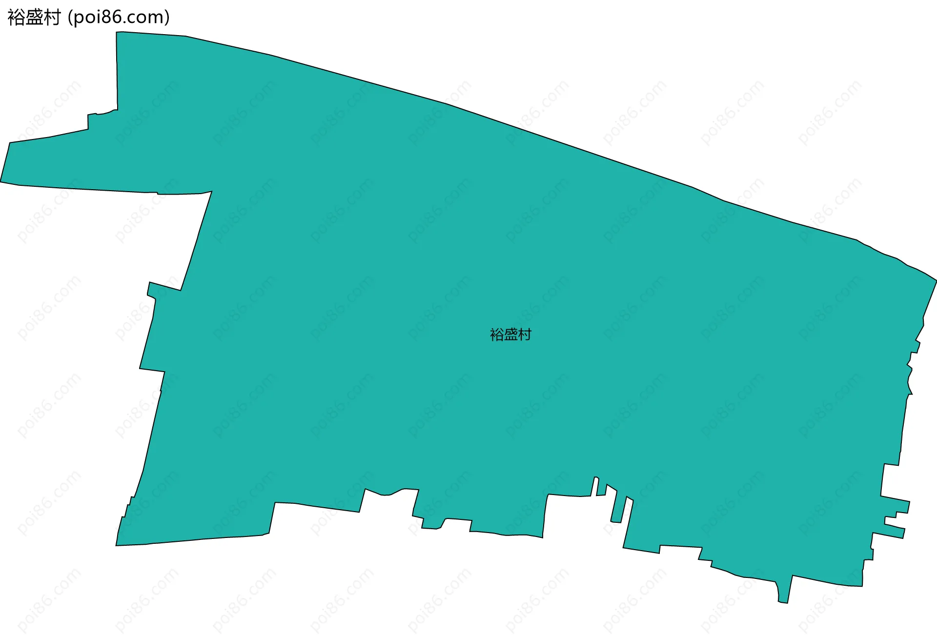 裕盛村边界地图