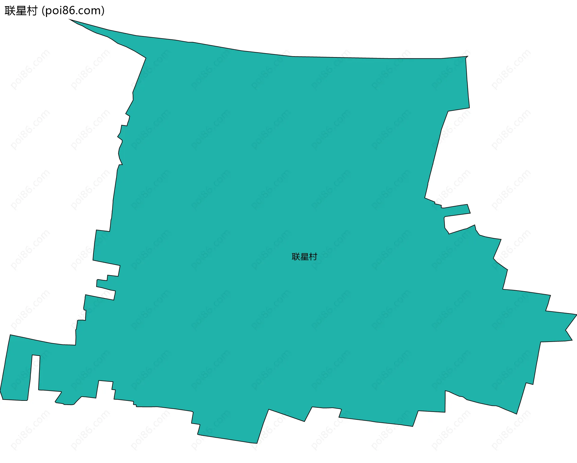 联星村边界地图