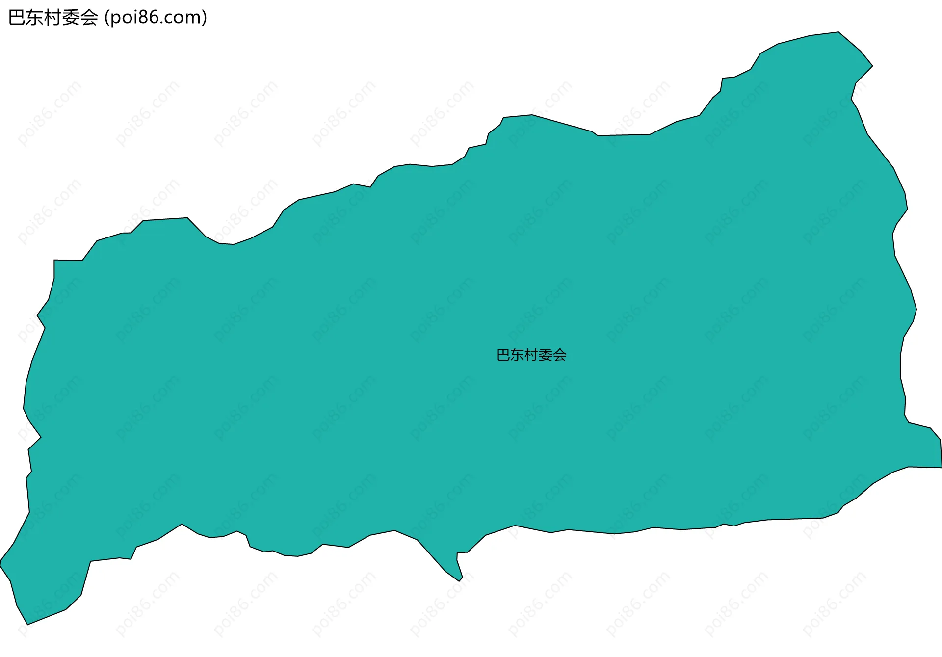 巴东村委会边界地图