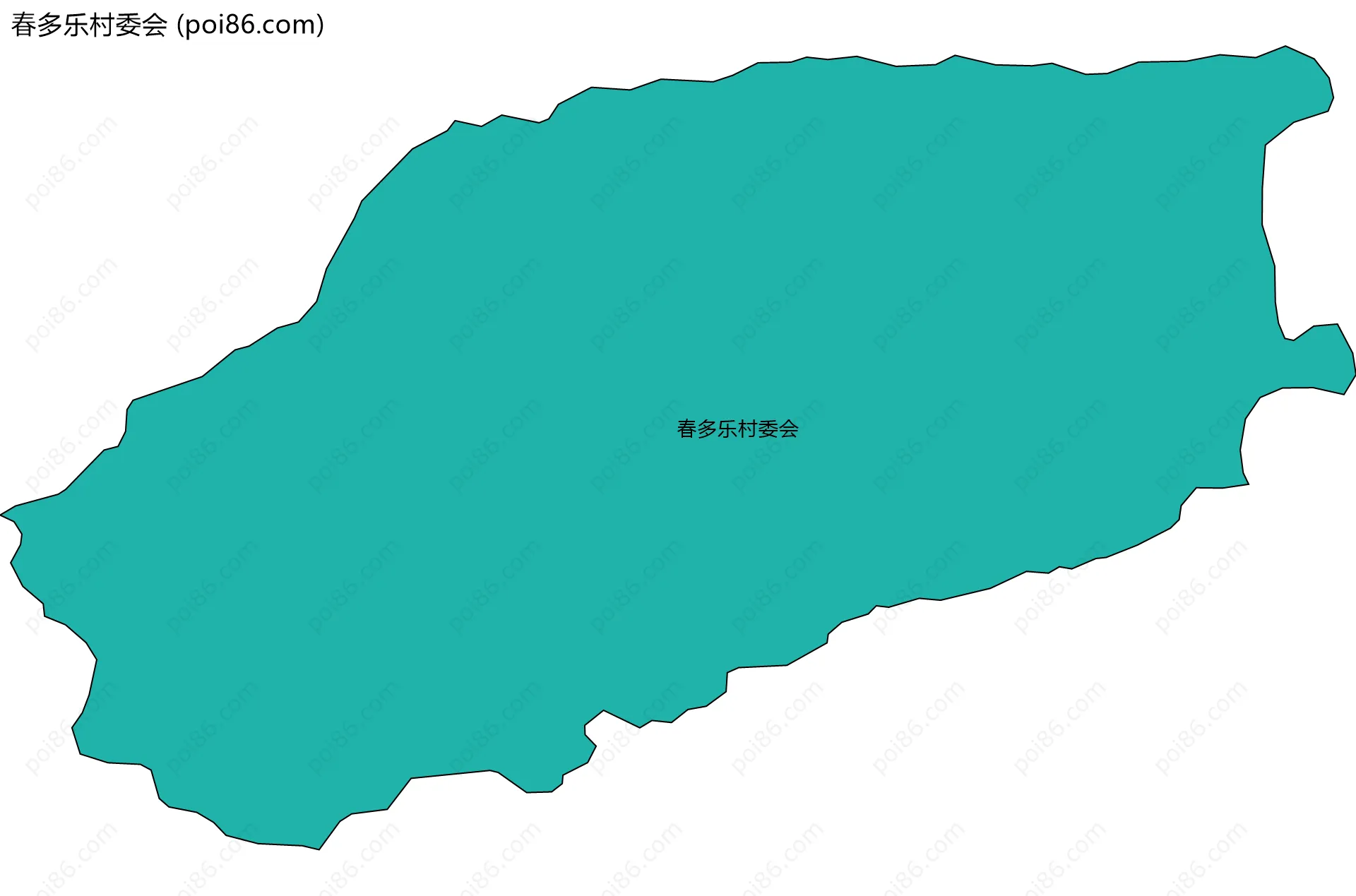 春多乐村委会边界地图