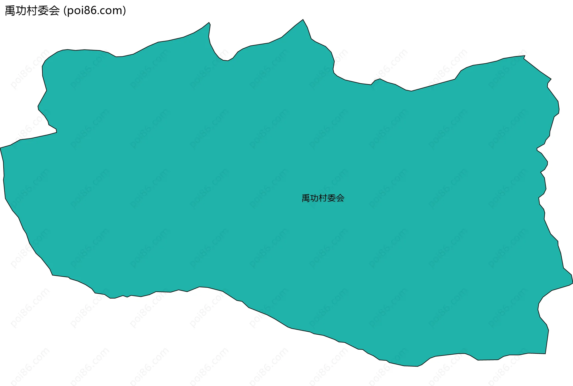 禹功村委会边界地图