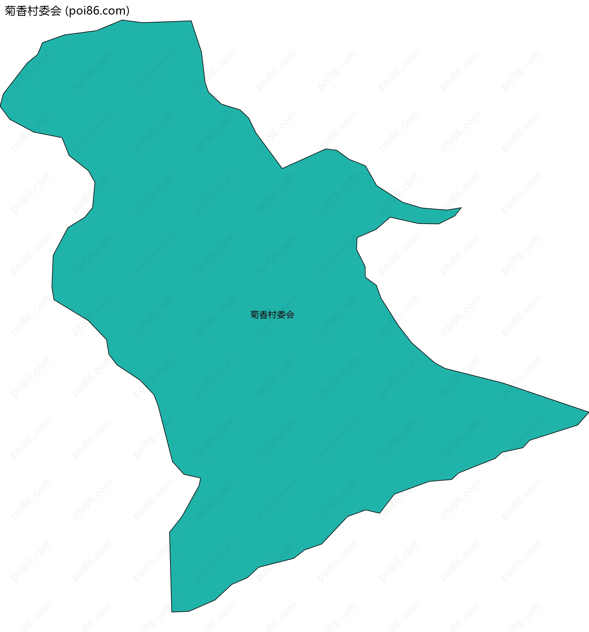 菊香村委会边界地图