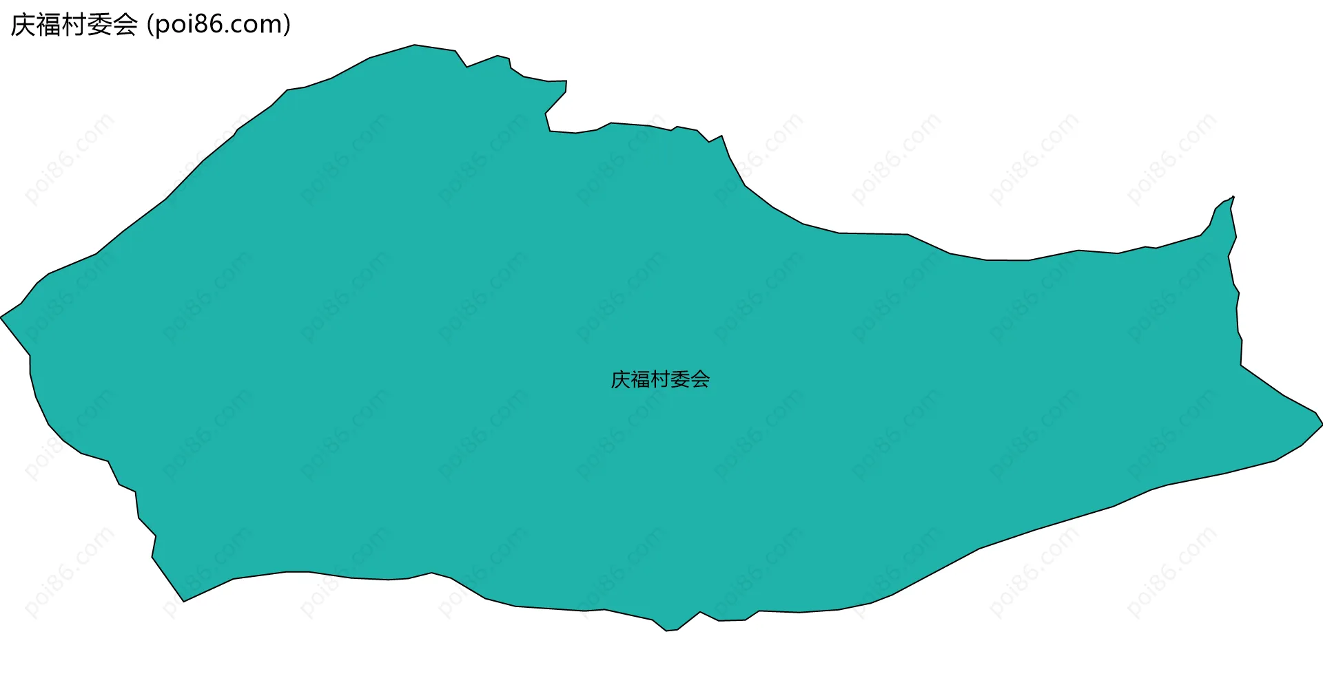 庆福村委会边界地图