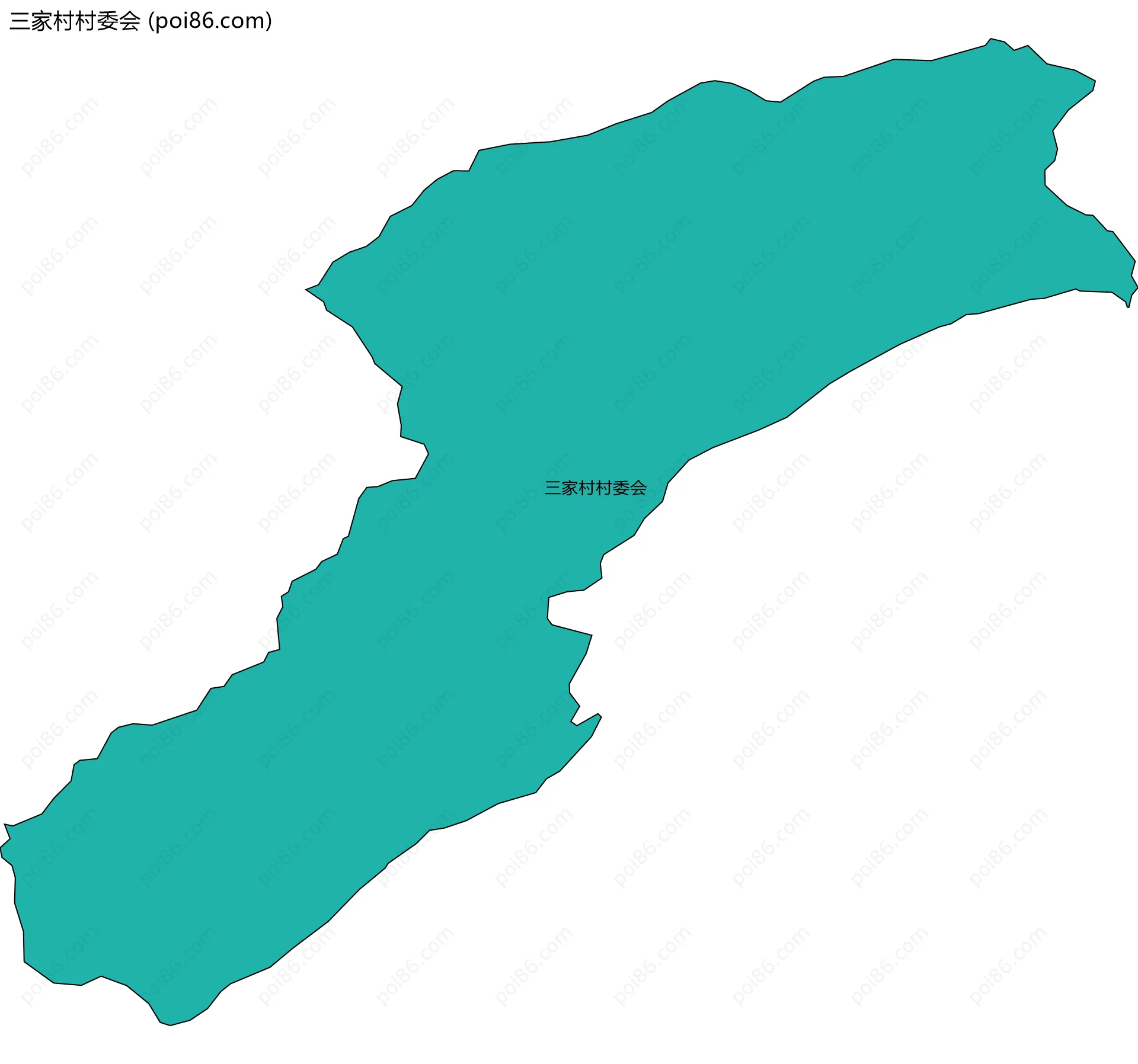三家村村委会边界地图