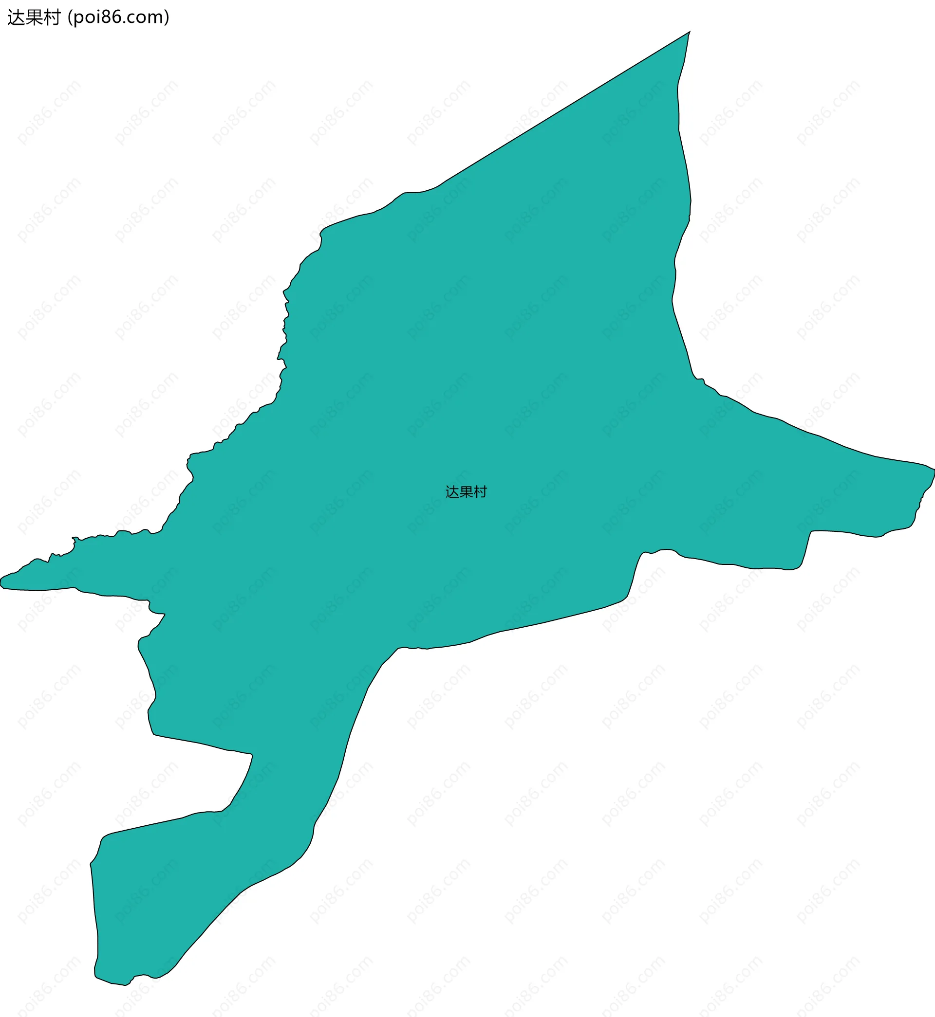 达果村边界地图