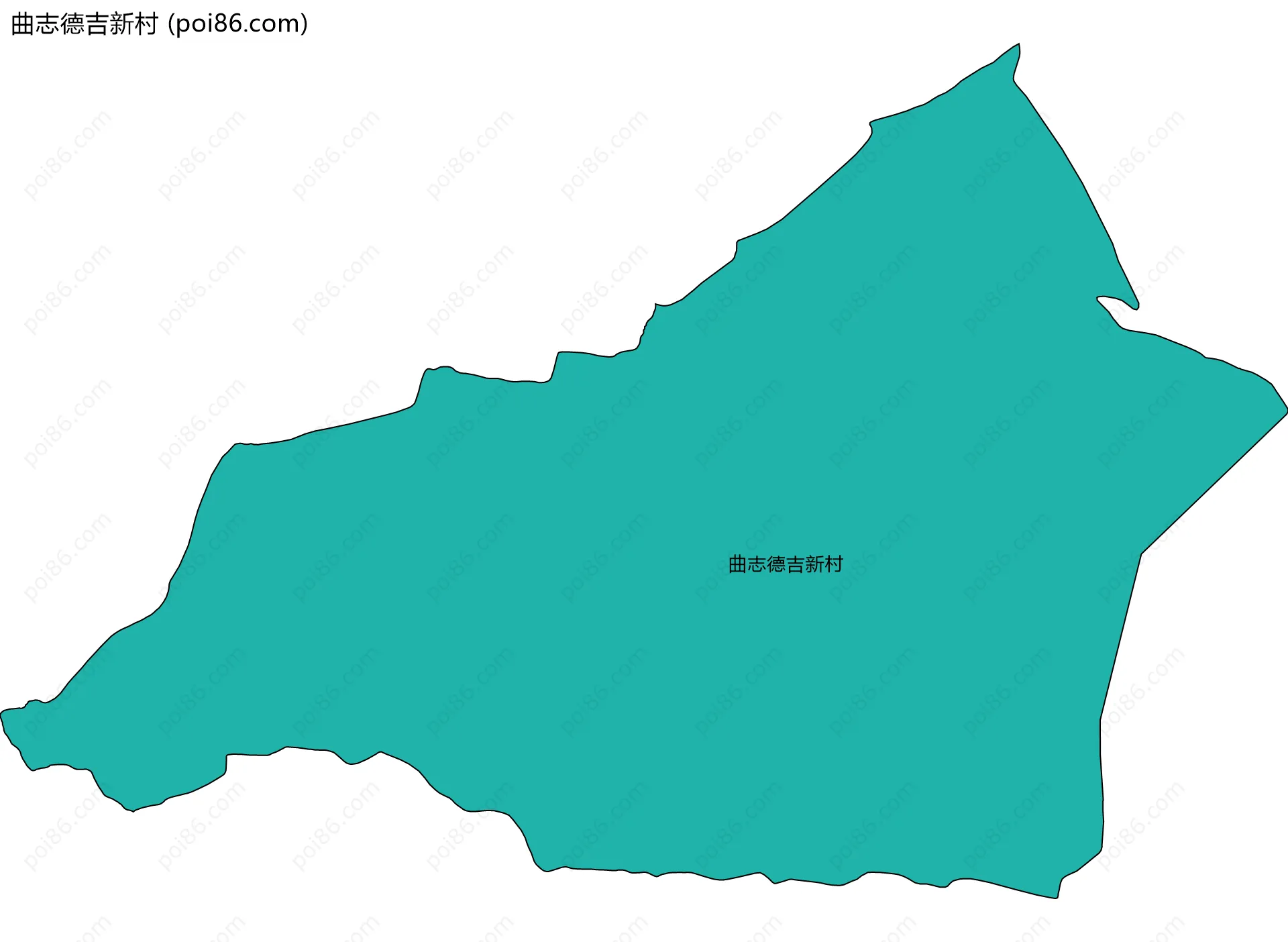 曲志德吉新村边界地图