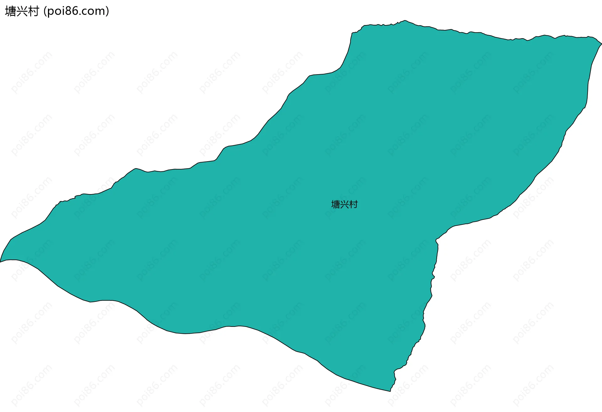 塘兴村边界地图