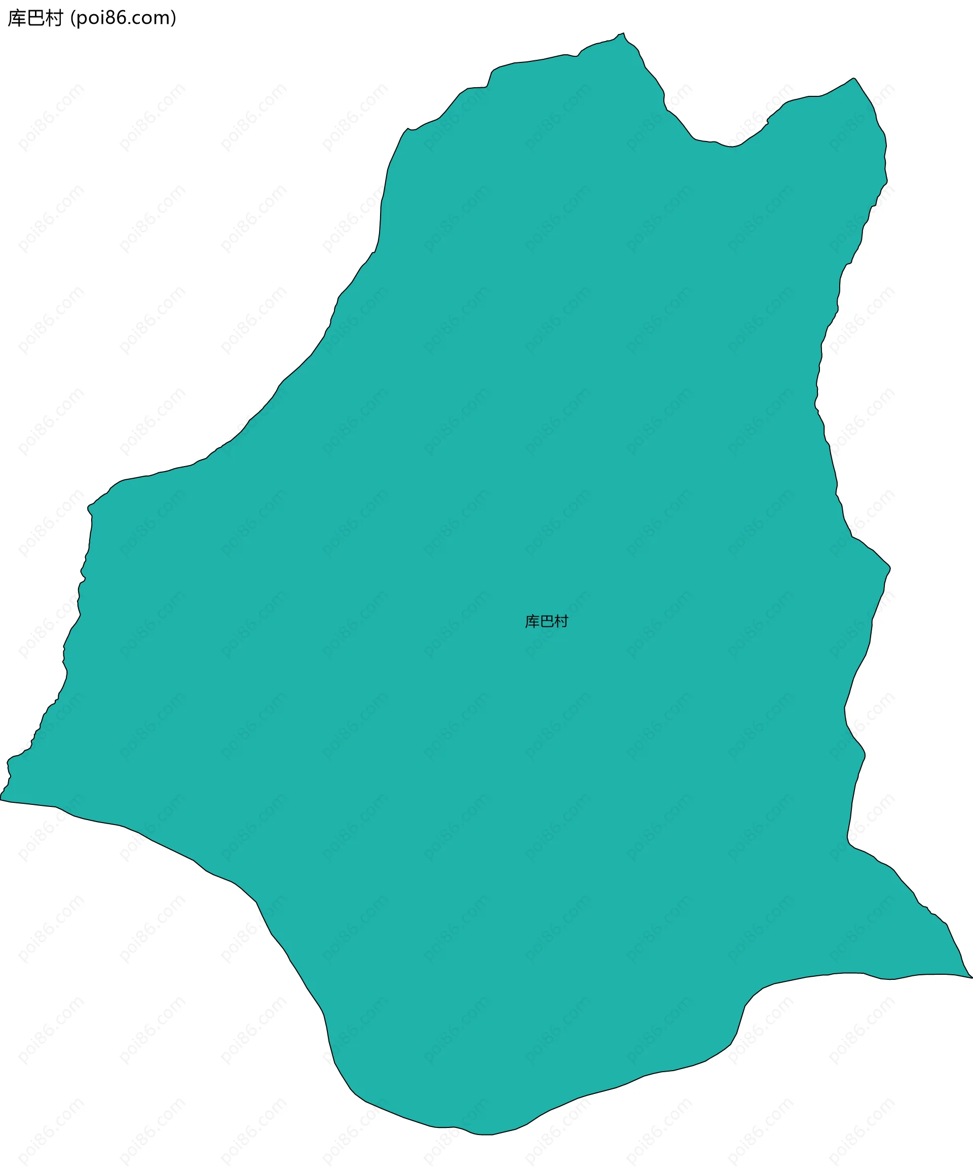 库巴村边界地图