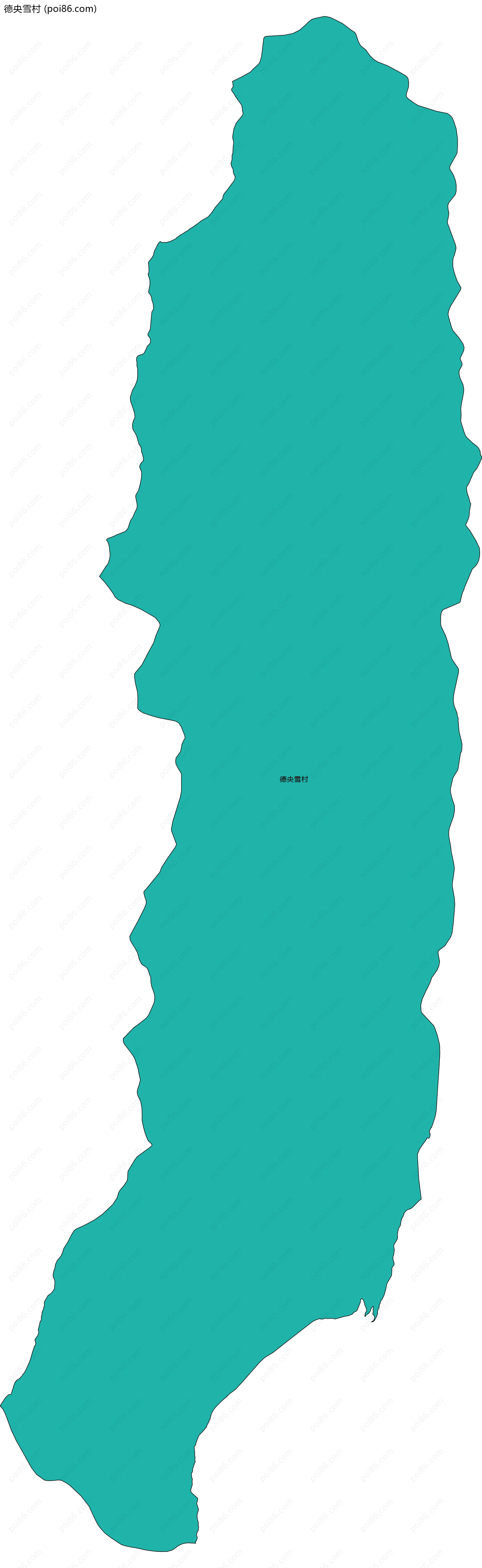 德央雪村边界地图