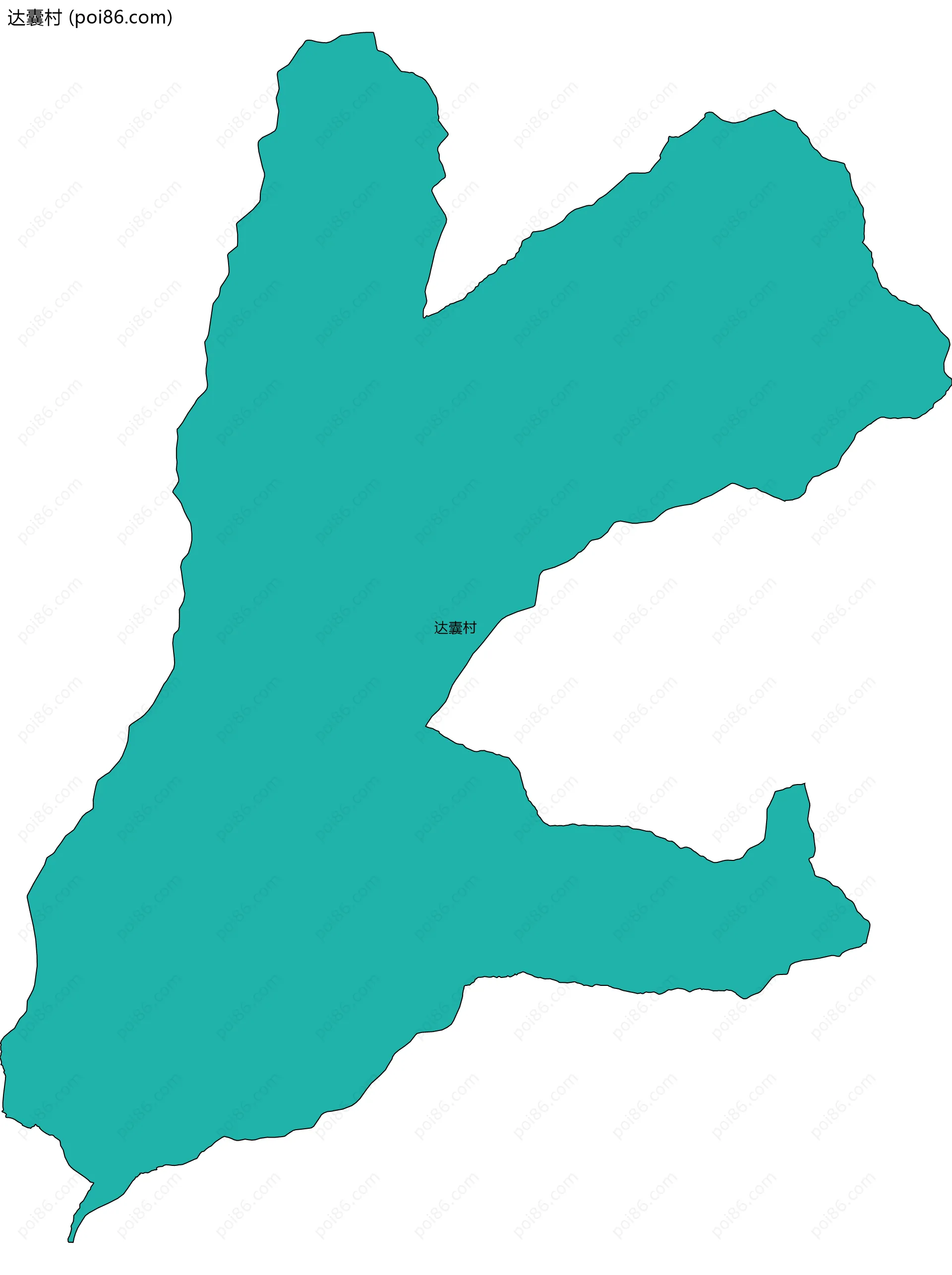 达囊村边界地图