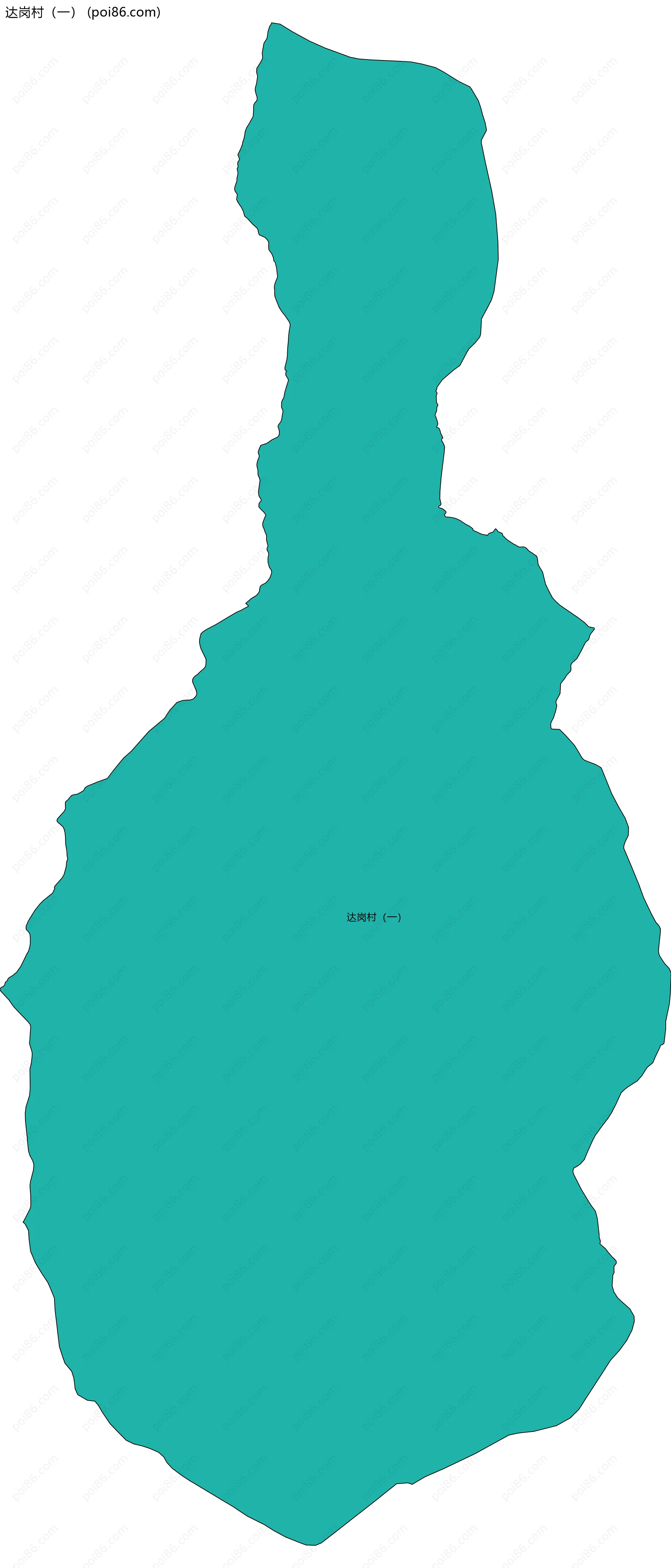 达岗村（一）边界地图