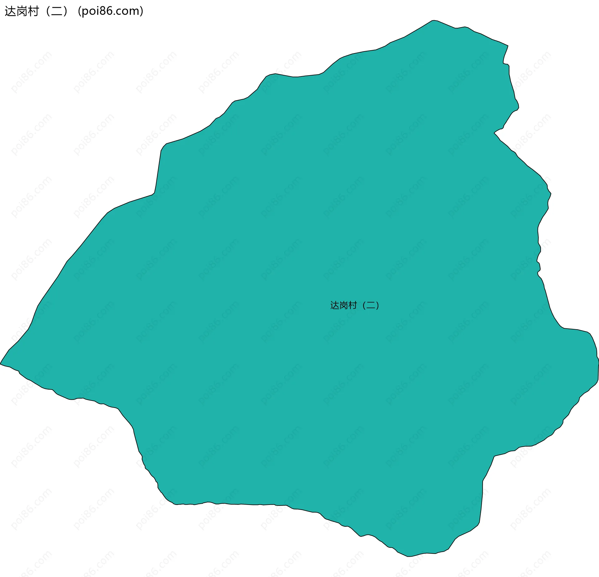 达岗村（二）边界地图