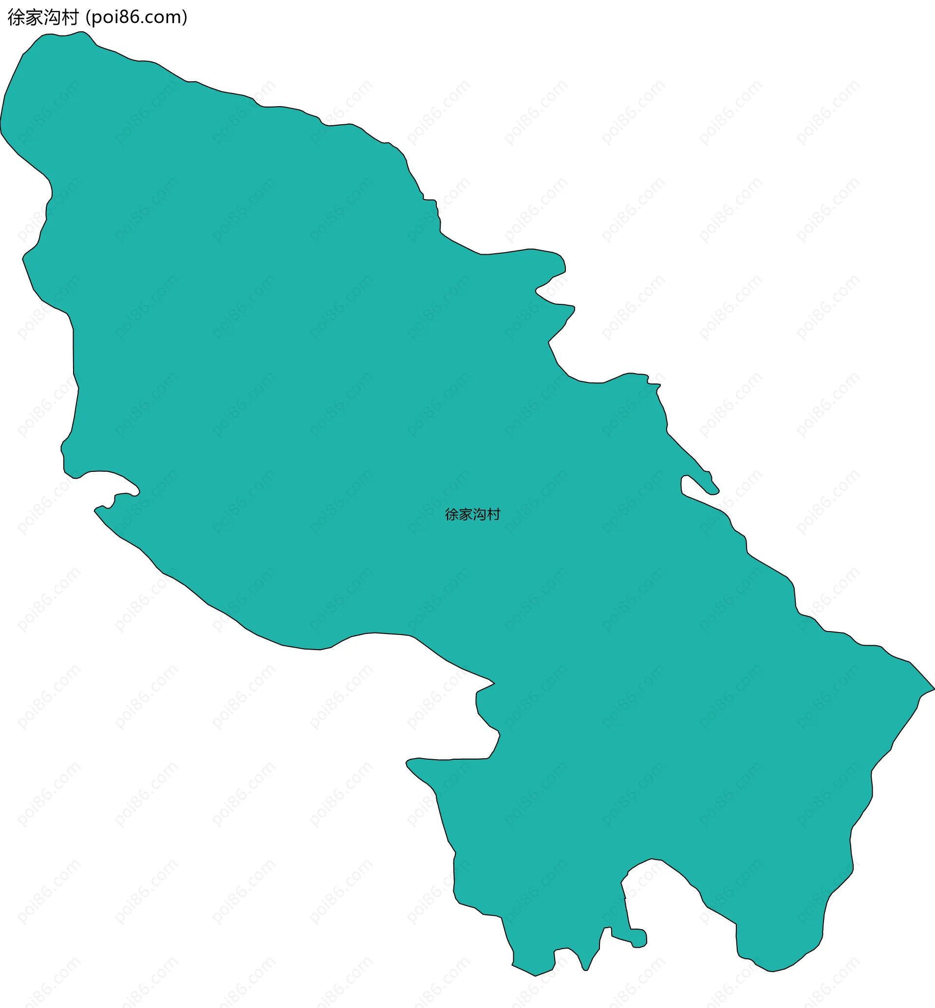 徐家沟村边界地图