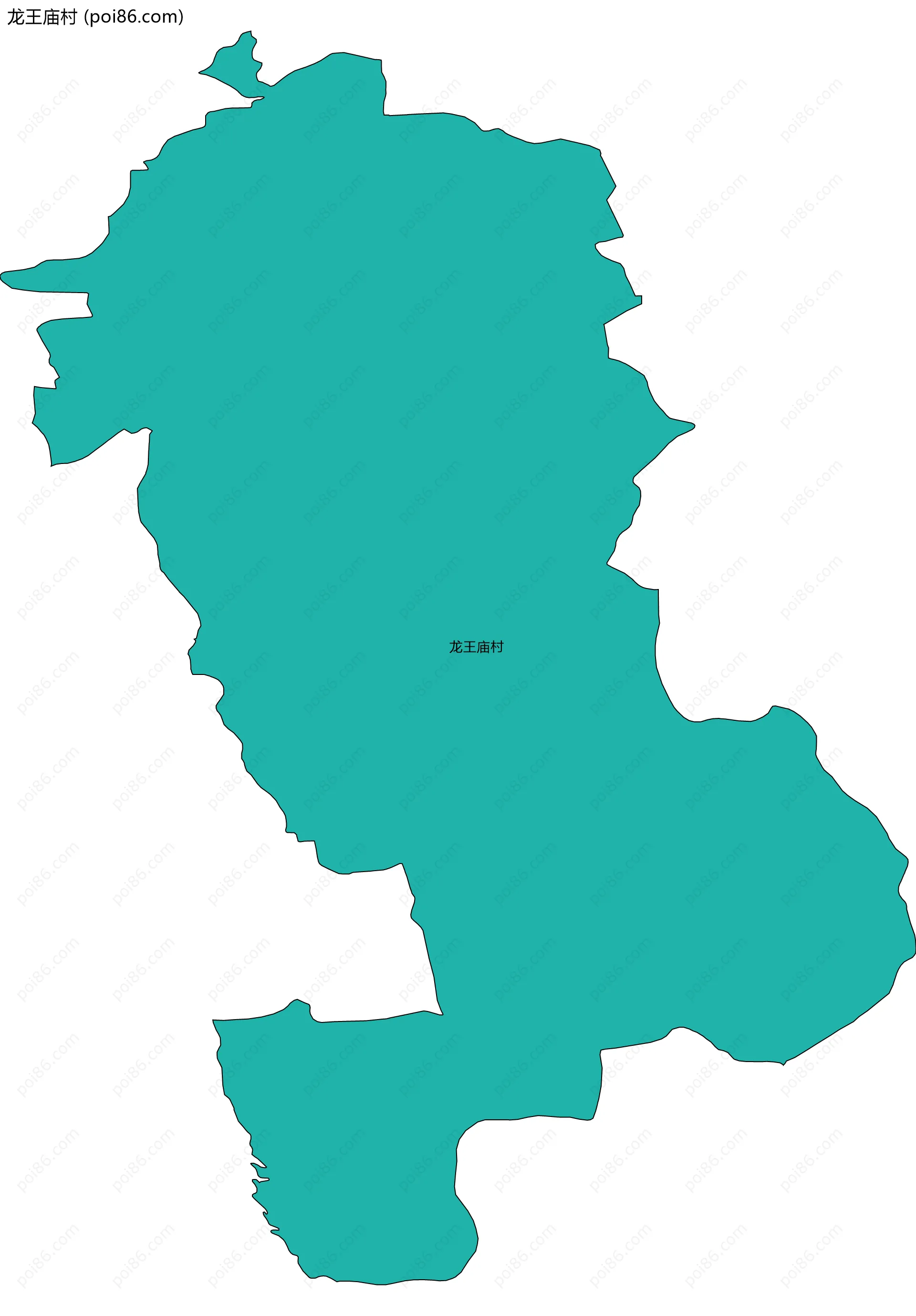 龙王庙村边界地图