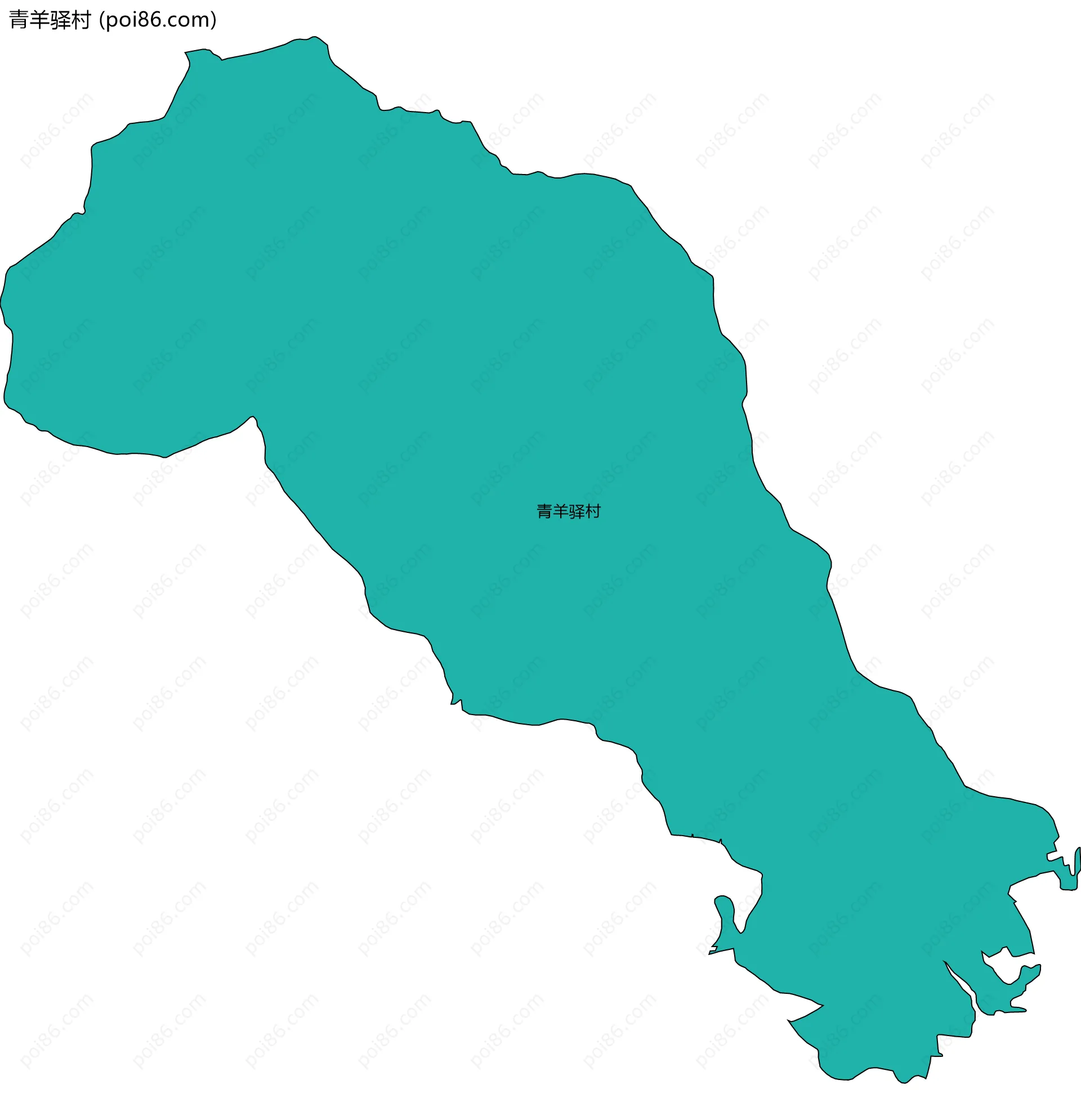 青羊驿村边界地图